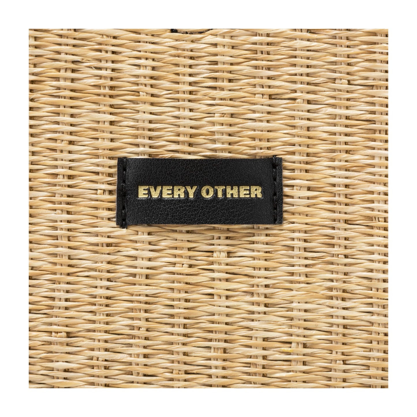 Straw Grab Bag - Black