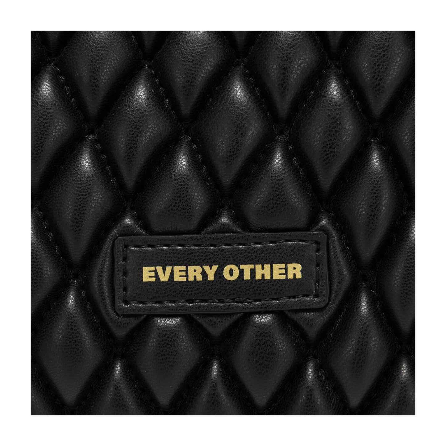 Quilted Grab Cross Body Bag - Black