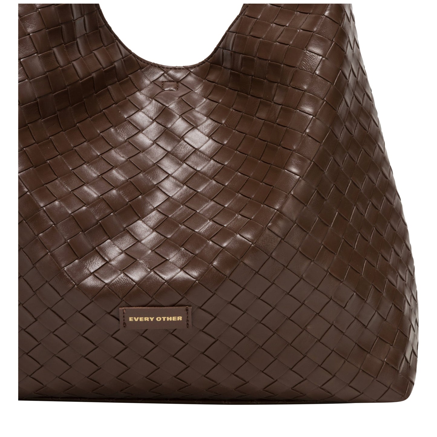 Single Strap Shoulder Bag - Brown