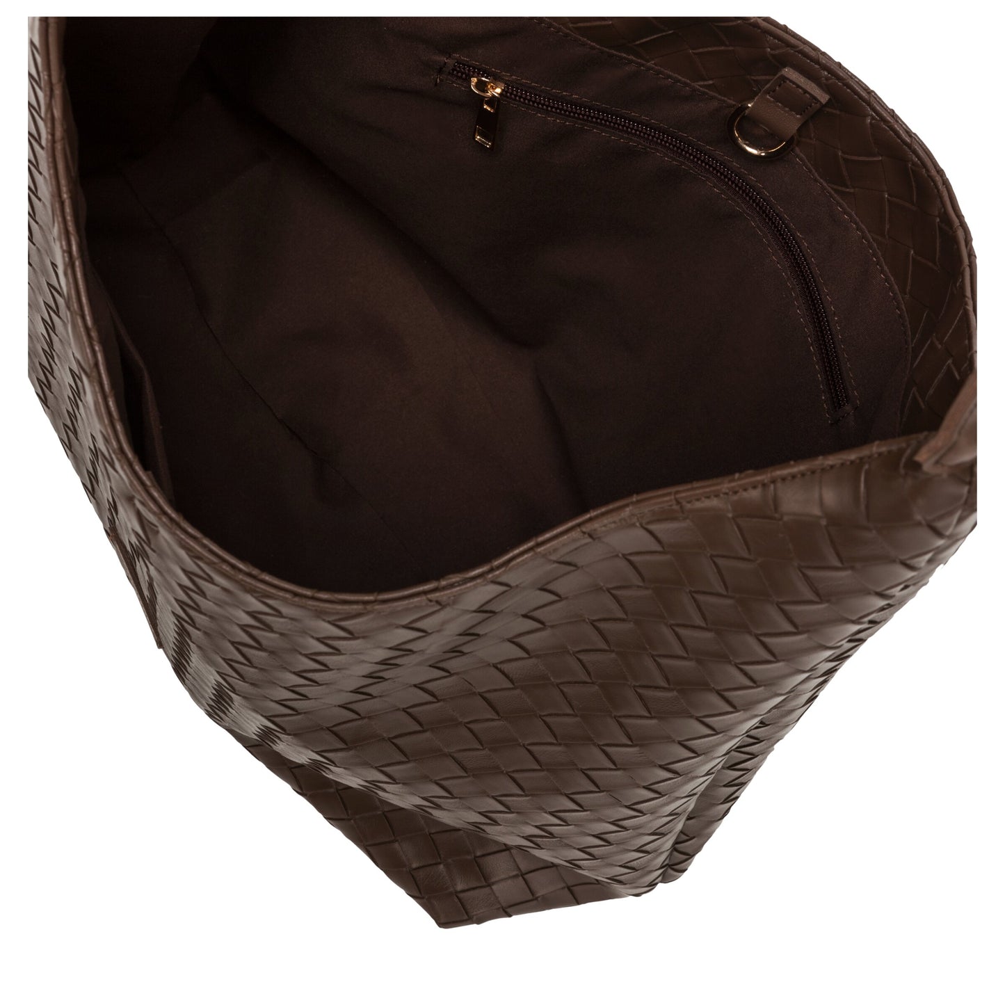 Single Strap Shoulder Bag - Brown
