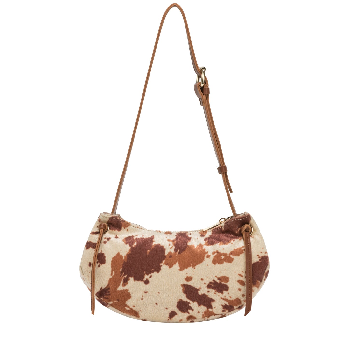 Cow Shoulder Bag - Brown