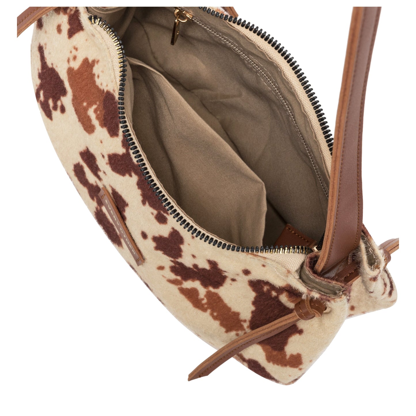 Cow Shoulder Bag - Brown