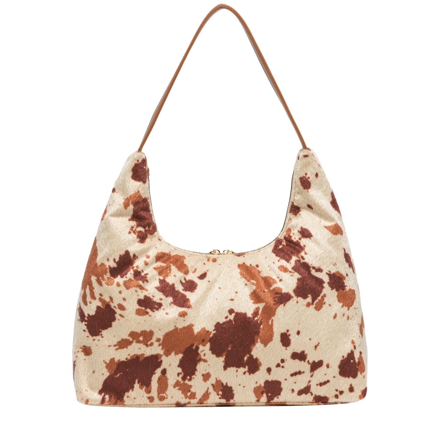 Cow Shoulder Bag - Brown
