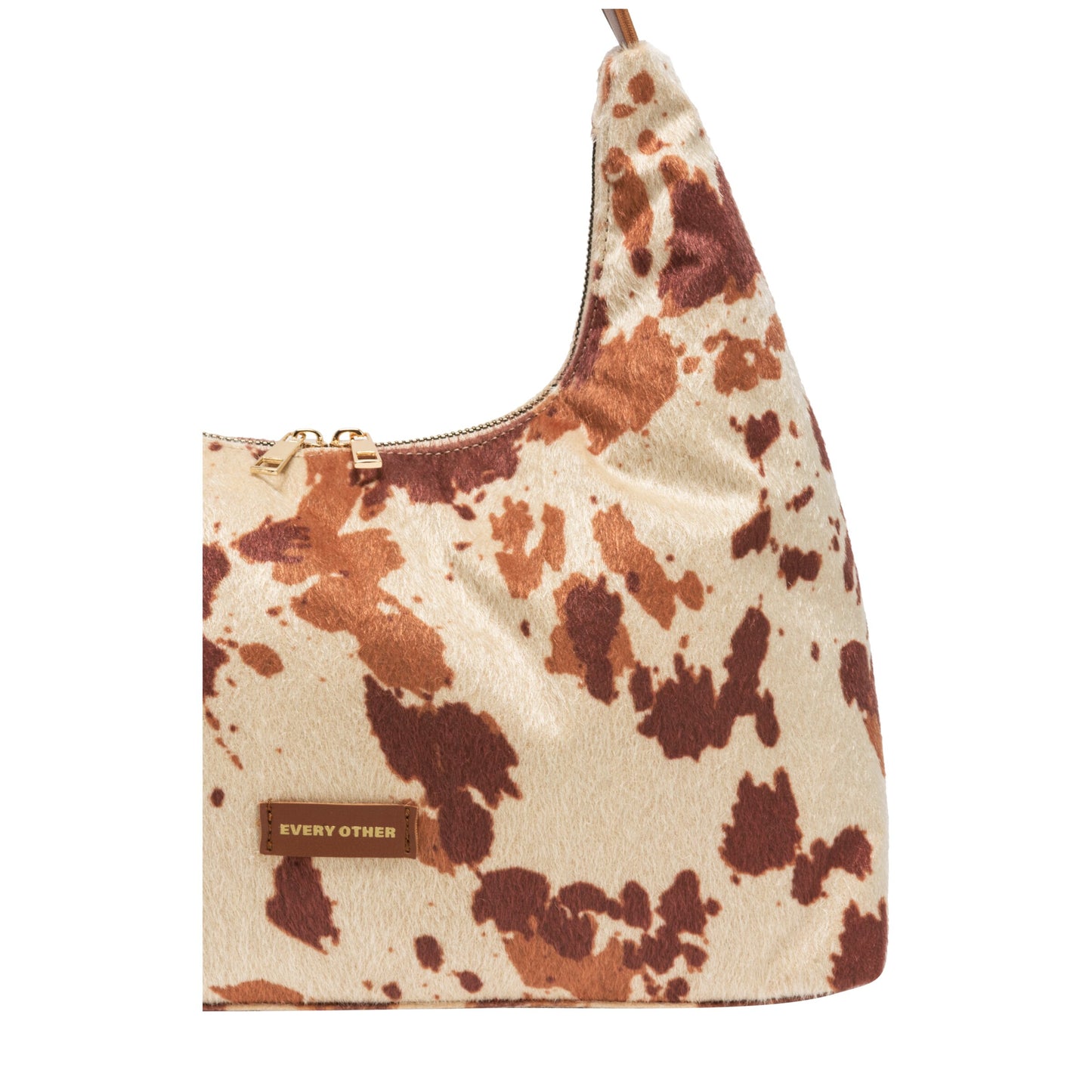 Cow Shoulder Bag - Brown