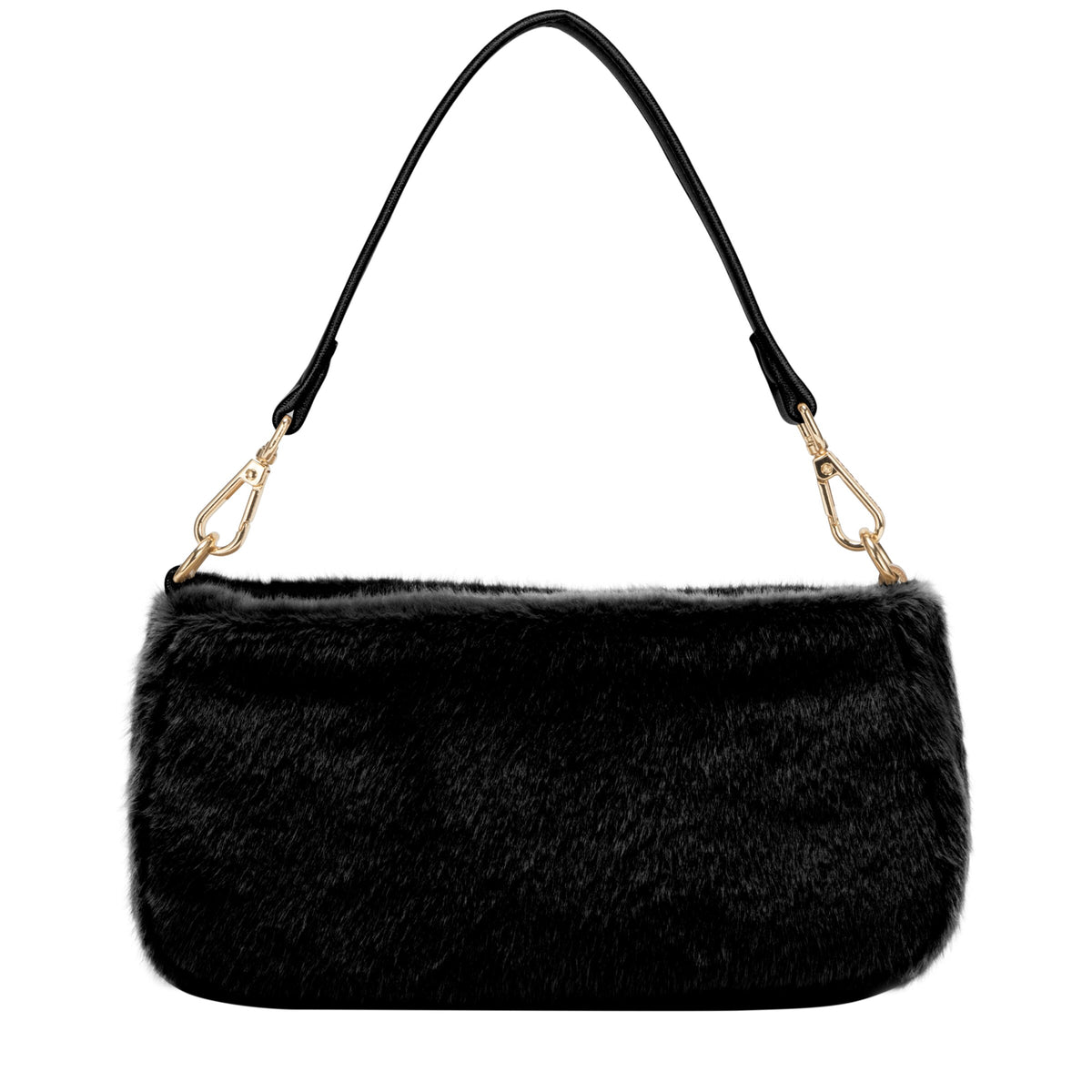 Baguette Cross Body Shoulder Bag - Black