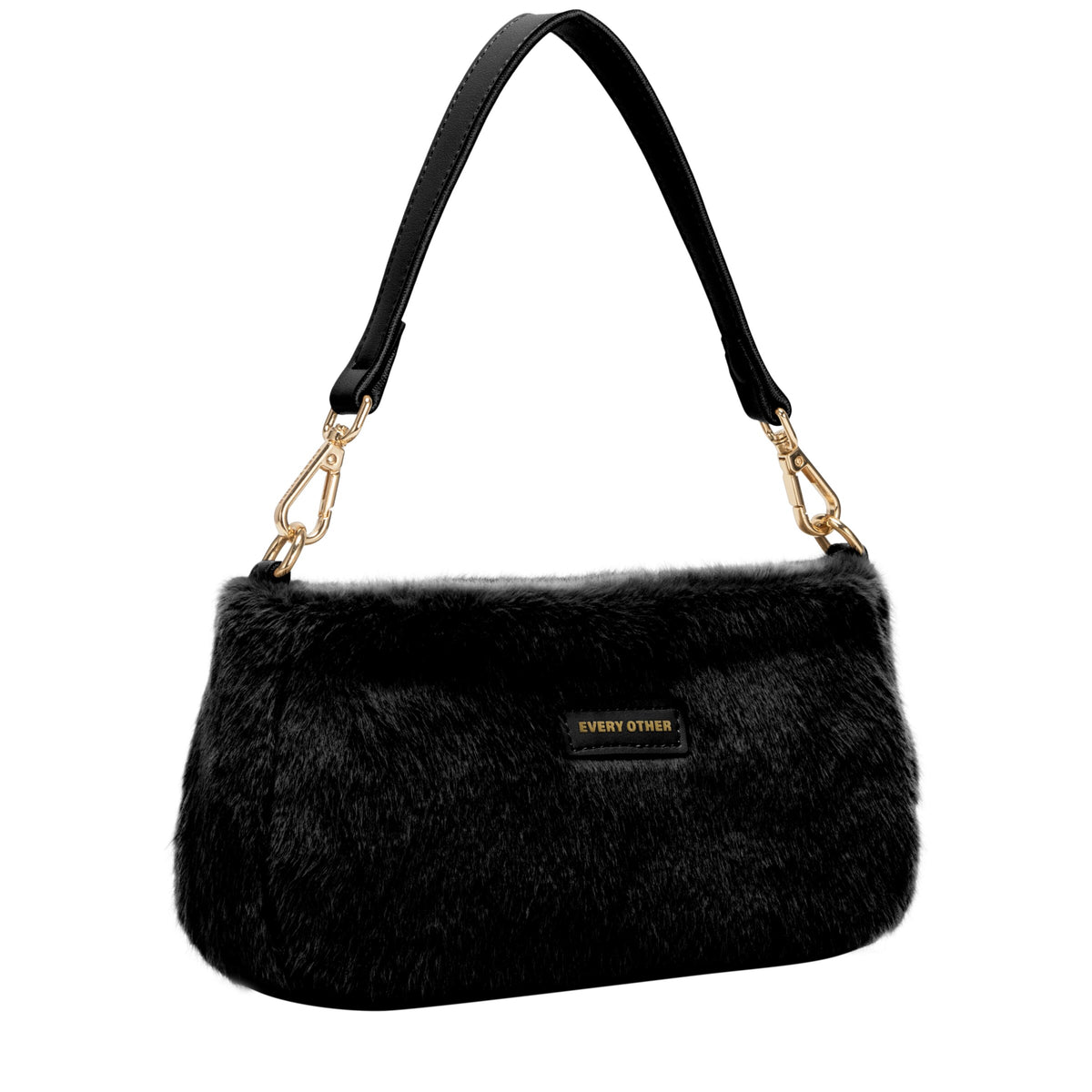 Baguette Cross Body Shoulder Bag - Black