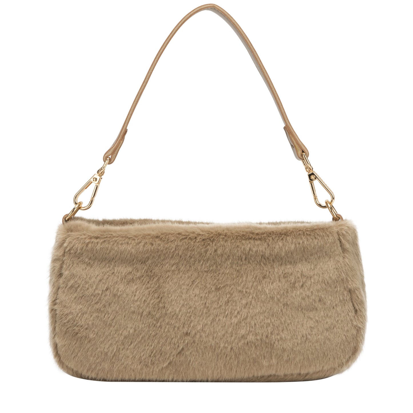 Baguette Cross Body Shoulder Bag - Taupe