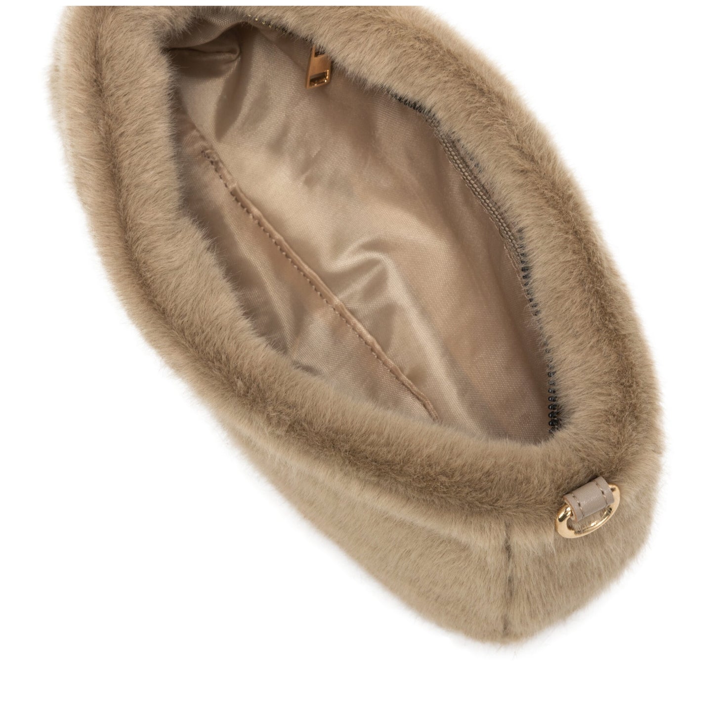 Baguette Cross Body Shoulder Bag - Taupe