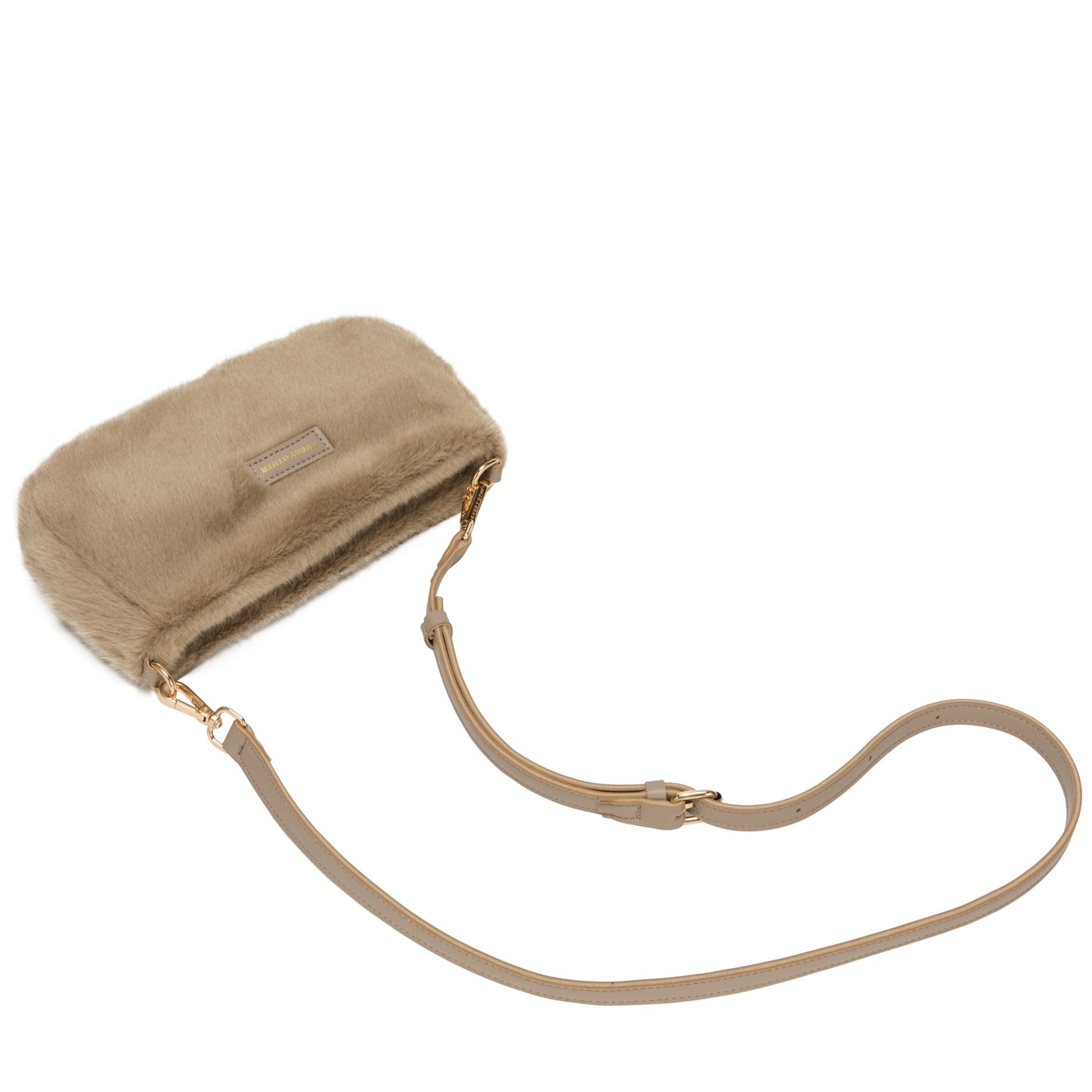 Baguette Cross Body Shoulder Bag - Taupe