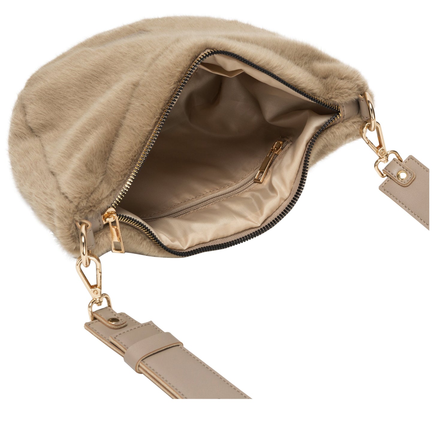 Scoop Cross Body Bag - Taupe