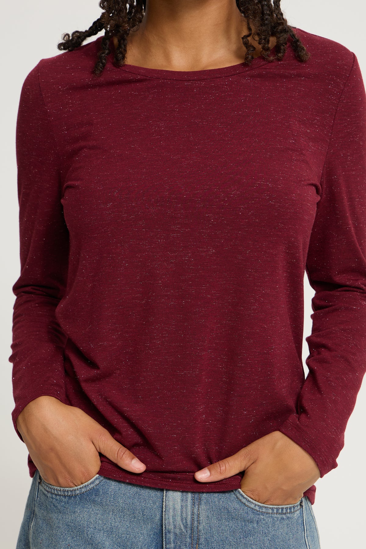 Ihrebel T-Shirt - Burgundy Sparkle