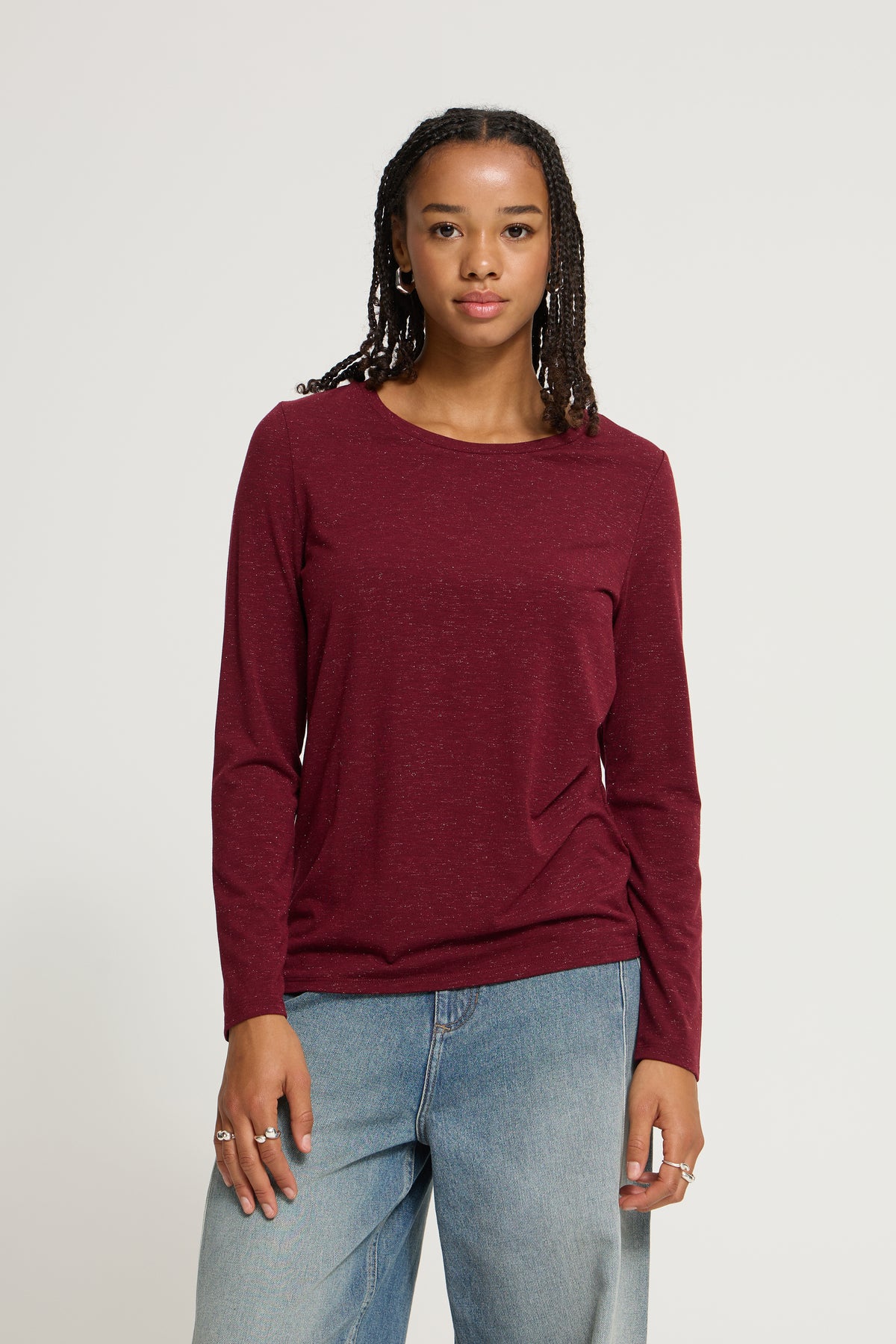 Ihrebel T-Shirt - Burgundy Sparkle