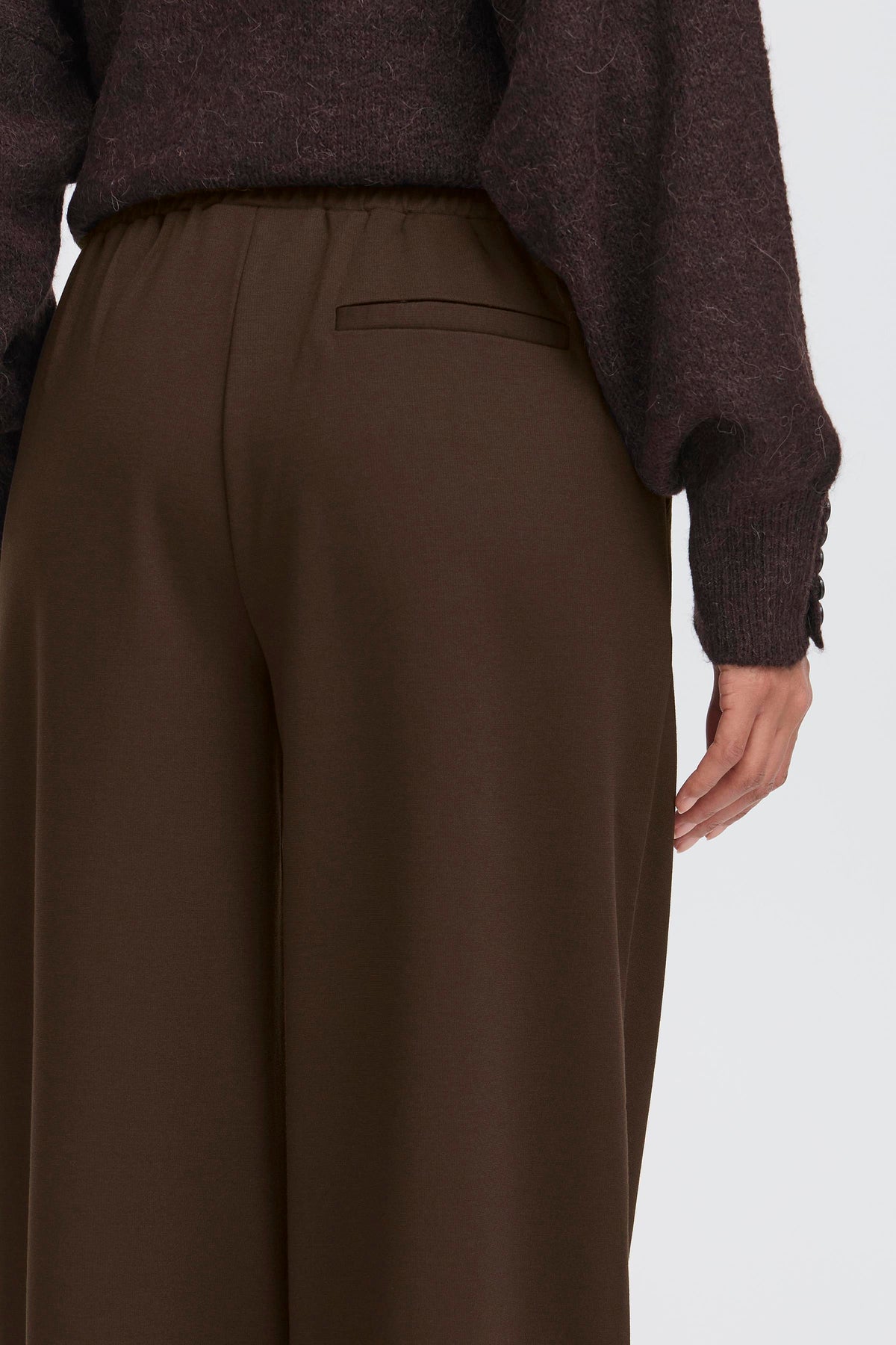 Ihkate Sus Long Wide Pants - Chocolate Brown