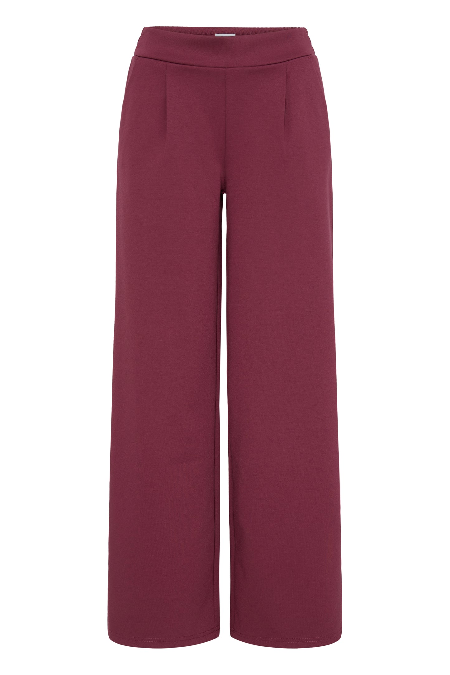 Ihkate Sus Long Wide Trousers - Rhododendron Burgundy