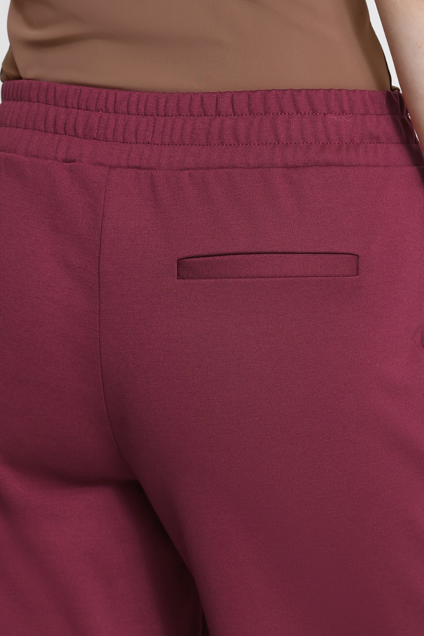 Ihkate Sus Long Wide Trousers - Rhododendron Burgundy