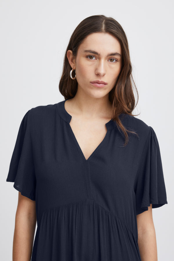 Ihmarrakech Short Sleeve Dress Total Eclipse