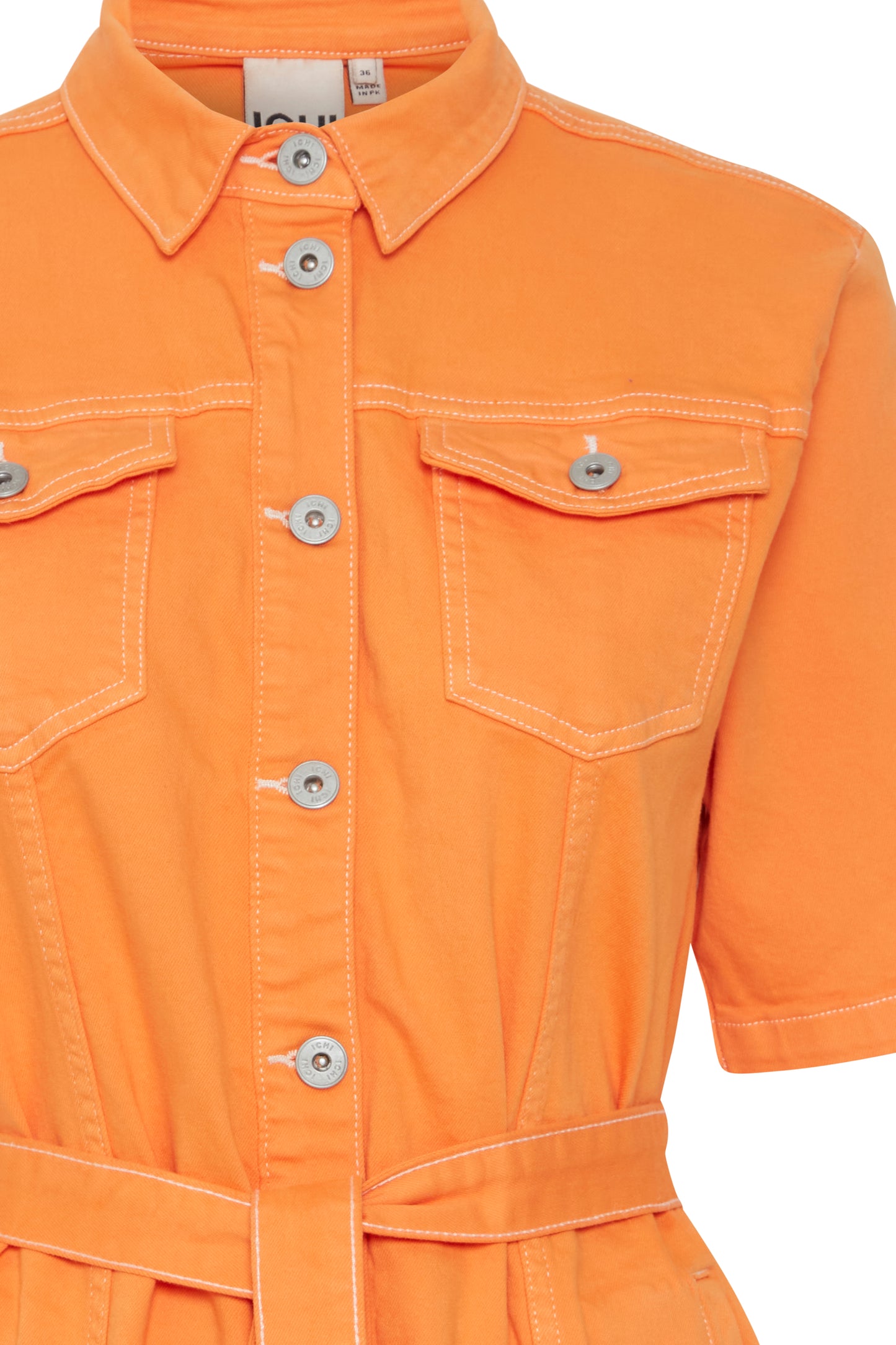Ihcenny Dress - Orange Denim