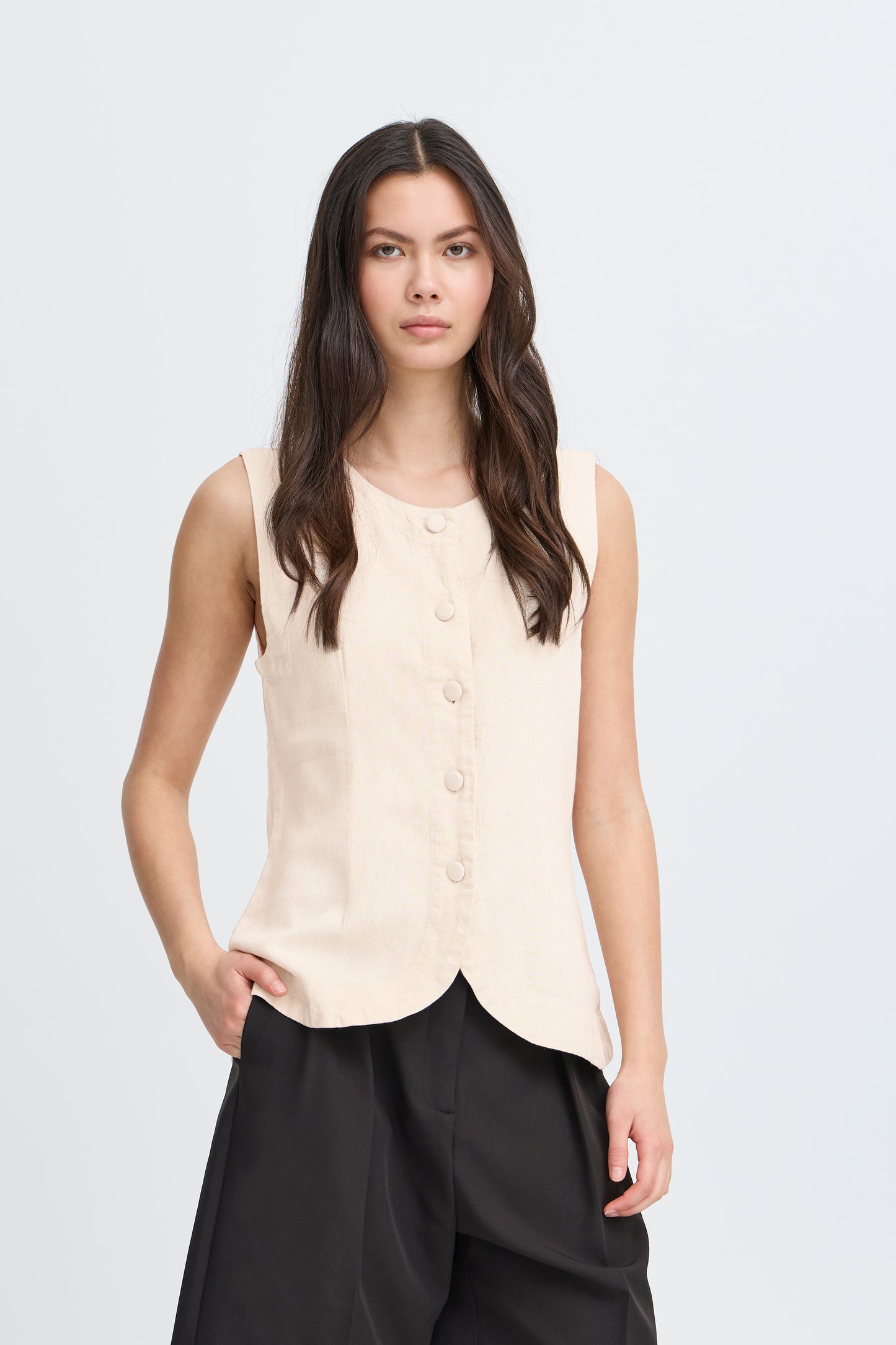 Ihlinno Waistcoat - Cream