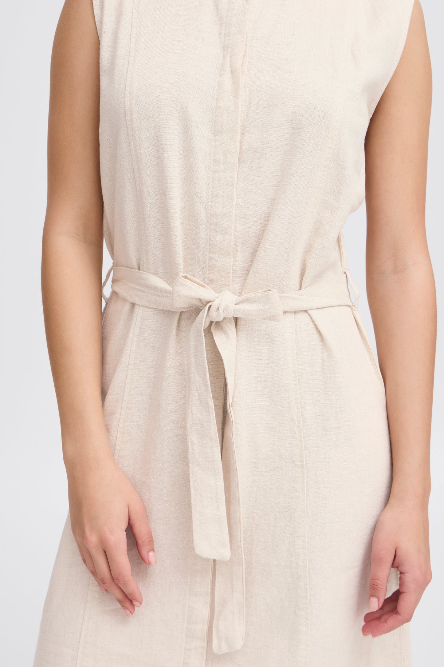 Ihlinno Shirt Dress - Cream