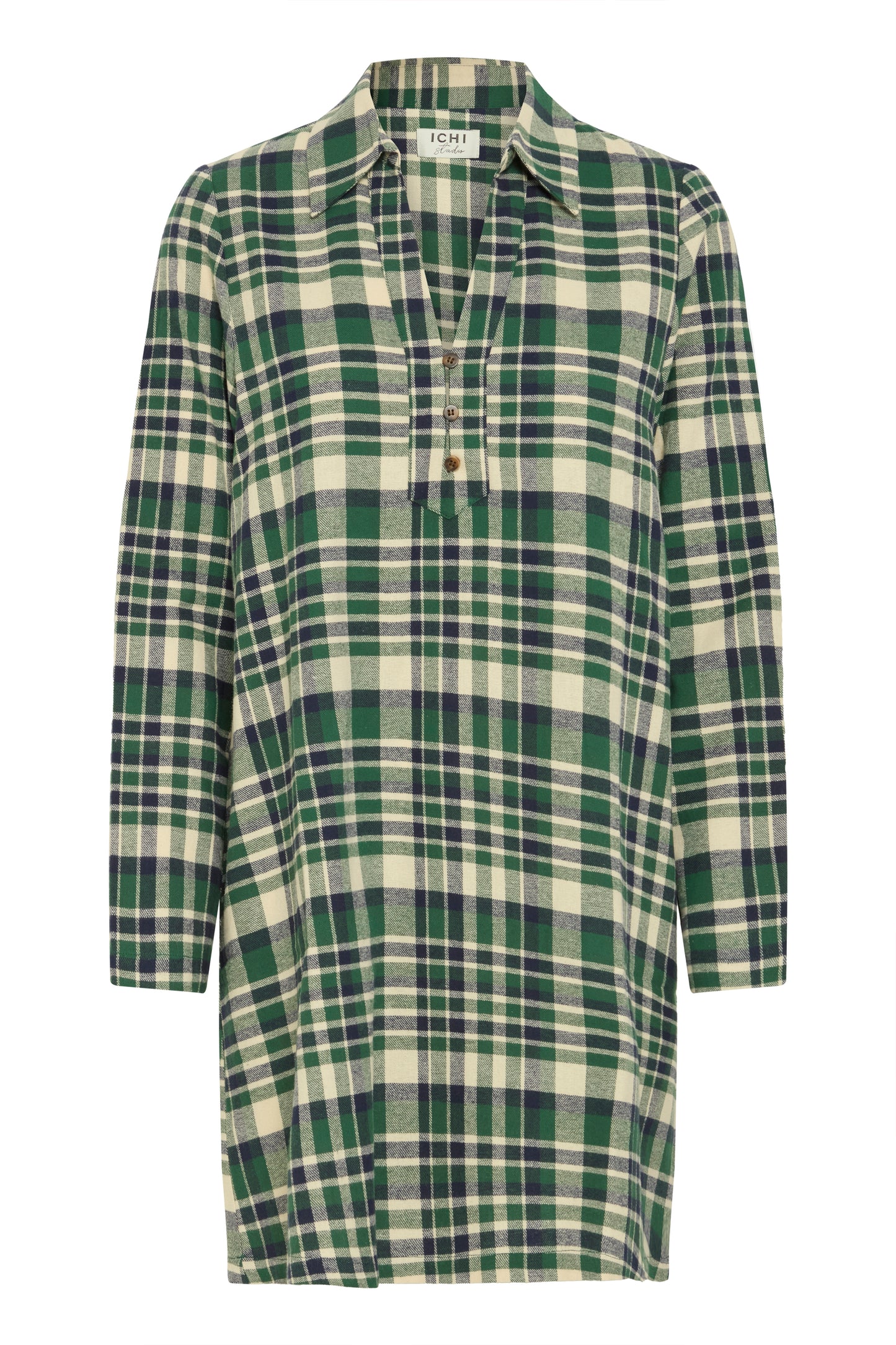 Ihtamanna Dress - Pineneedle Check