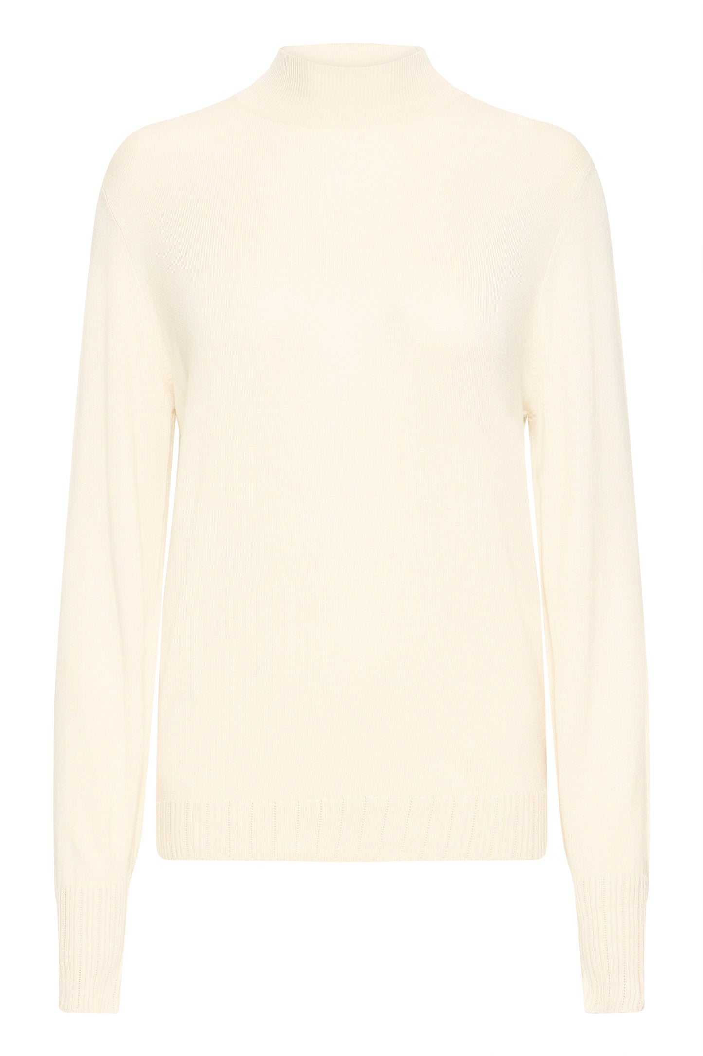 Ihmafa Turtleneck Top - Almond Milk Cream