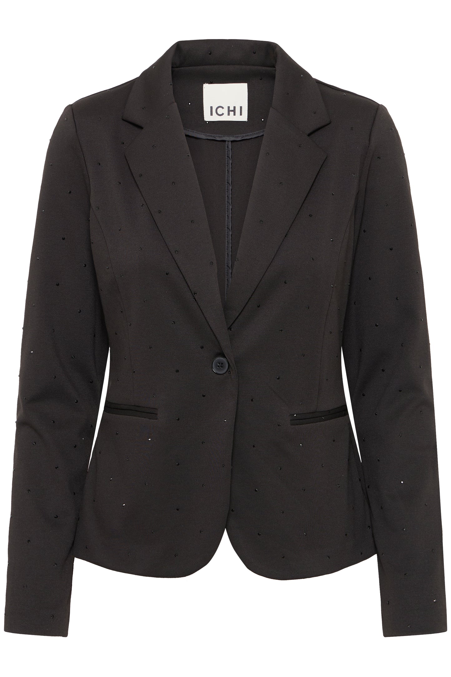 Ihkate Rhinestone Blazer - Black Sparkle Jacket