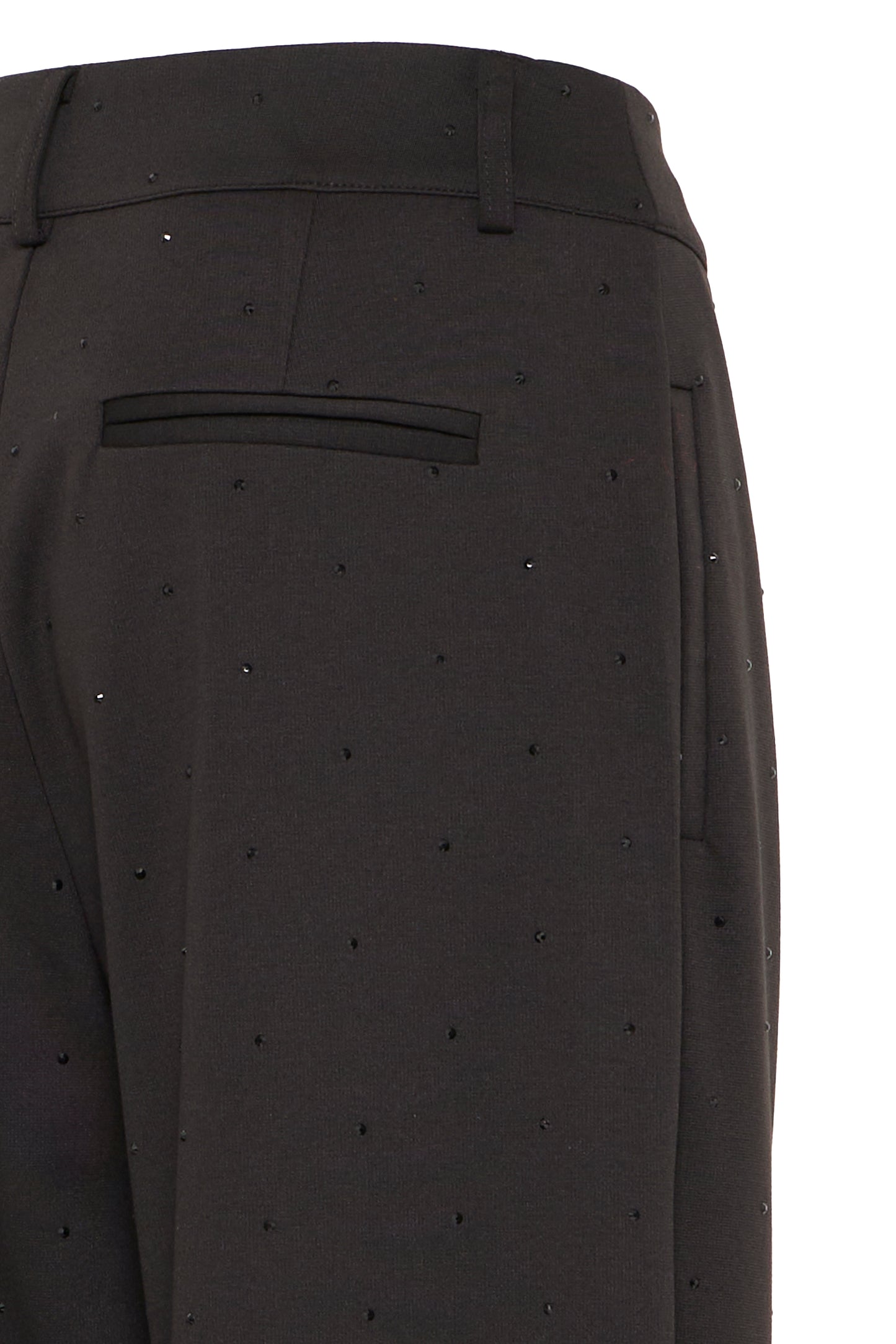 Ihkate Rhinestone Pants - Black Sparkle Trousers
