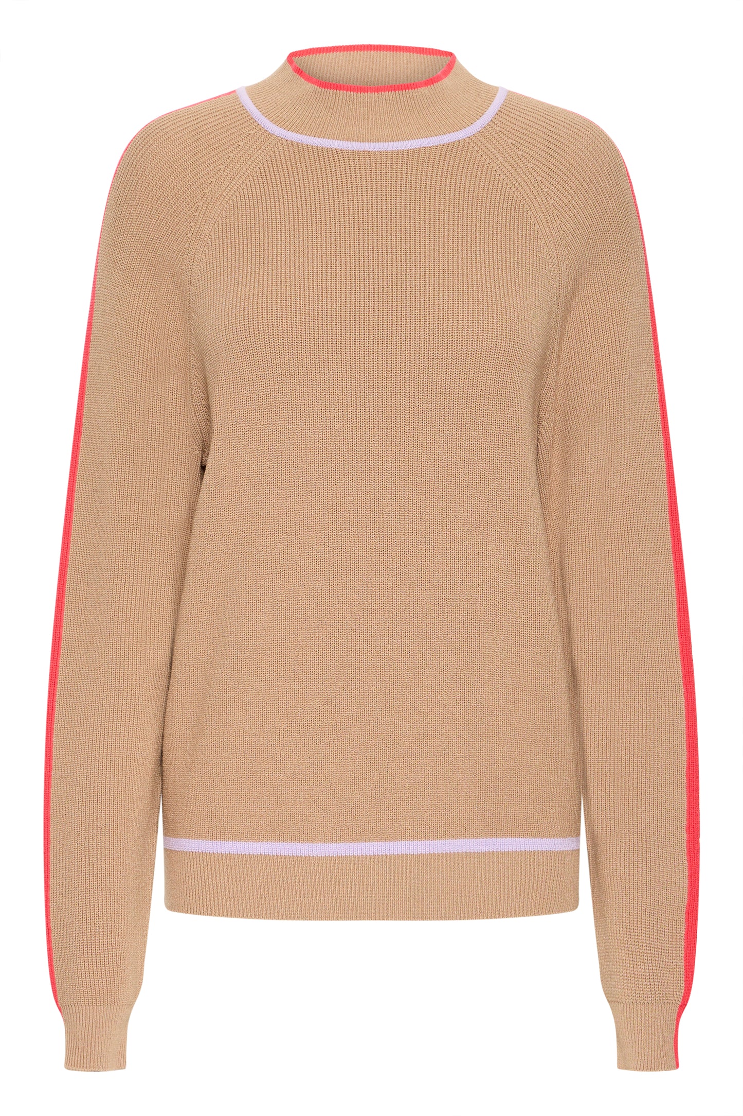 Ihboston Knit - Beige with Multi Edging