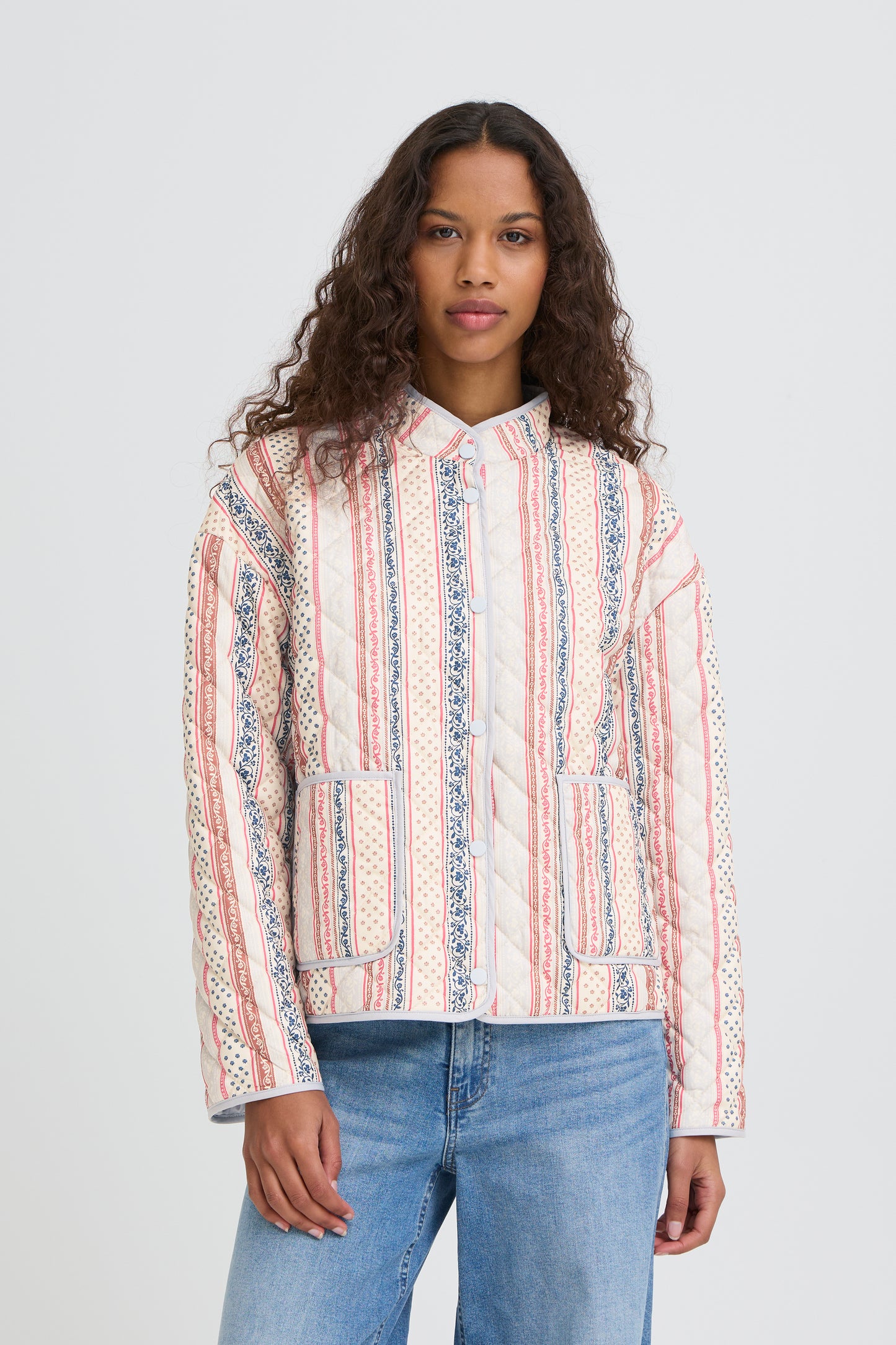 Ihlivanta Jacket - Pastel Pattern Stripe