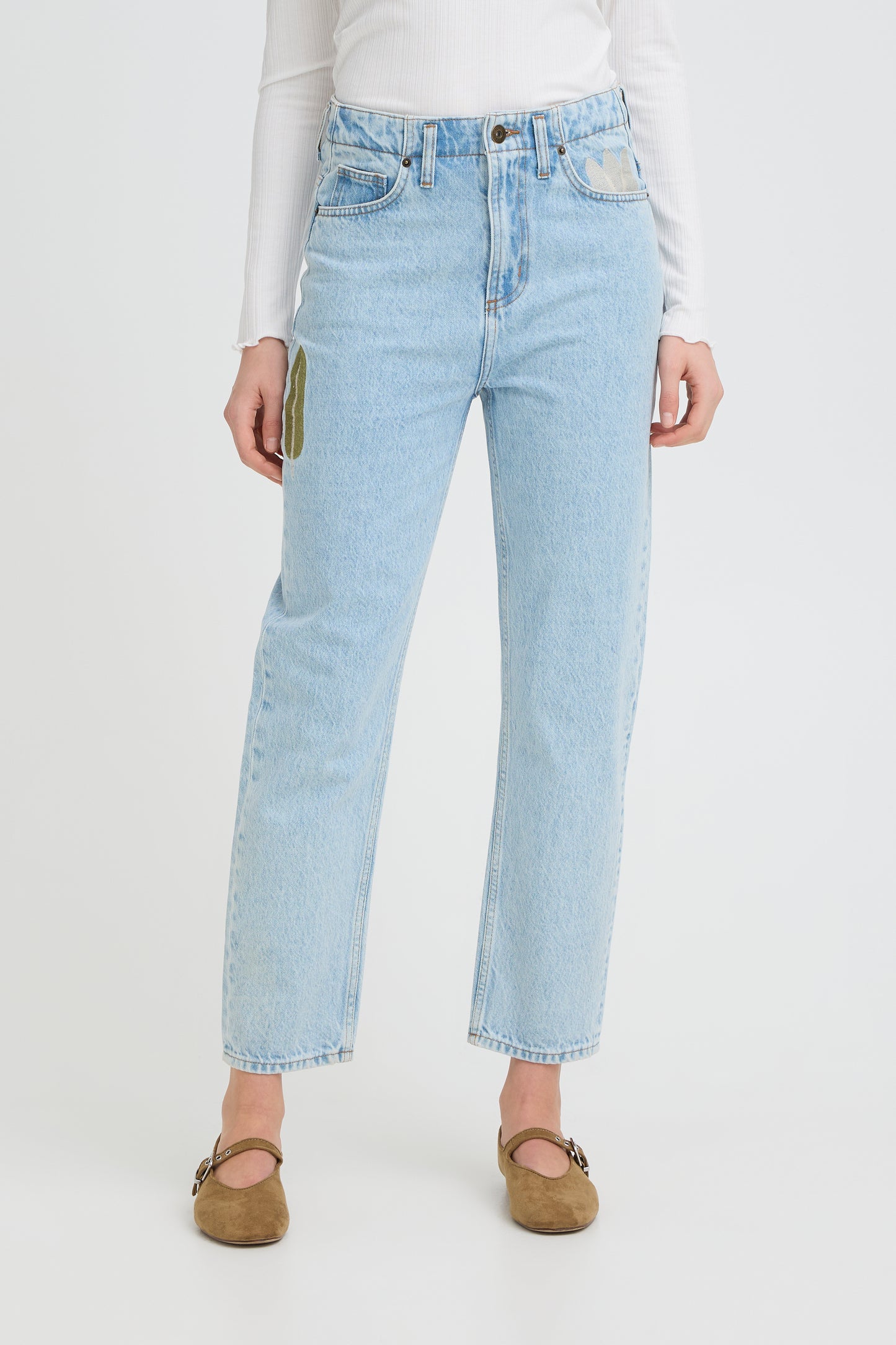 Ihbauve Jeans- Denim Embroidered