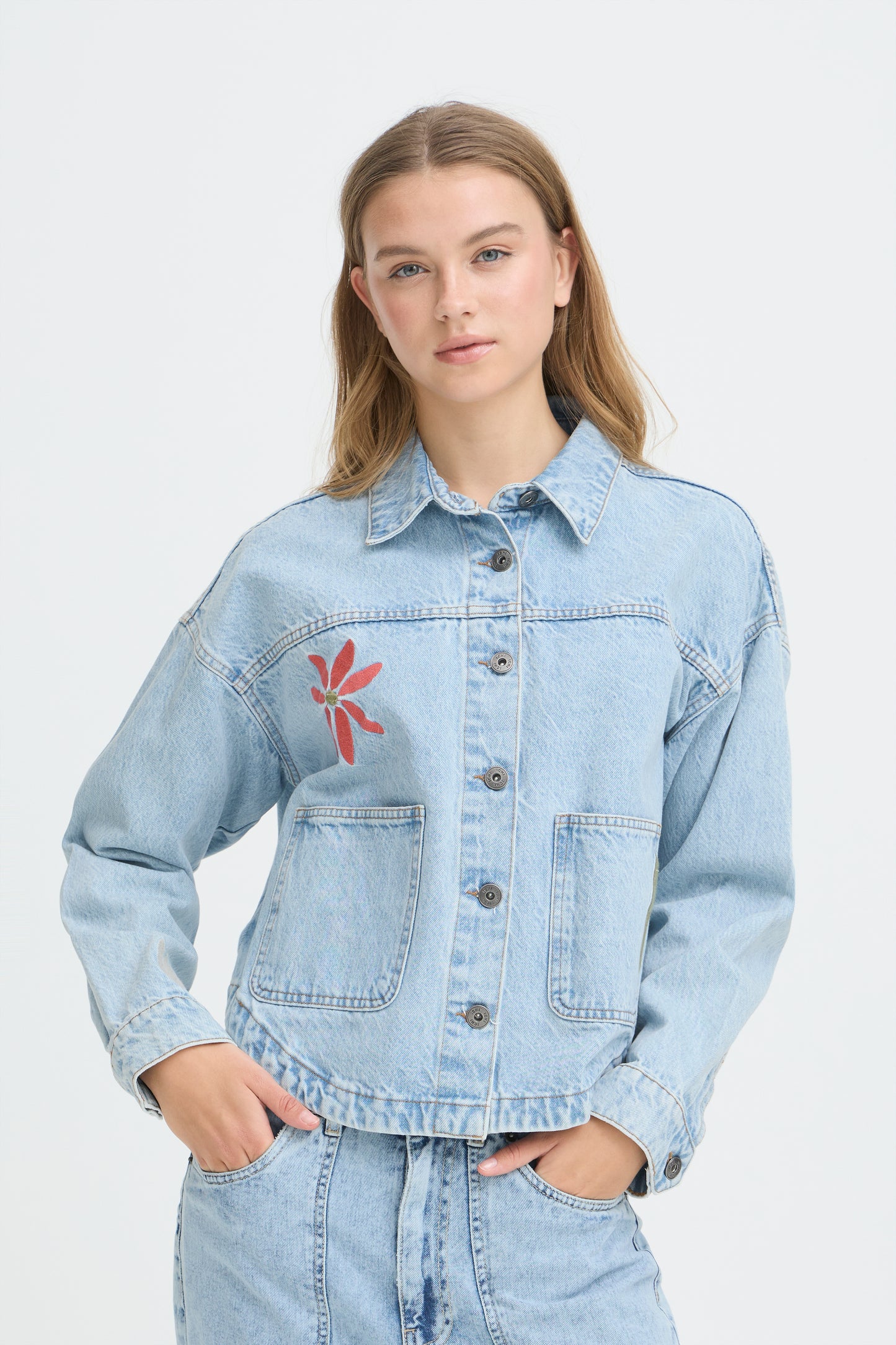 Ihbauve Jacket - Denim Embroidered