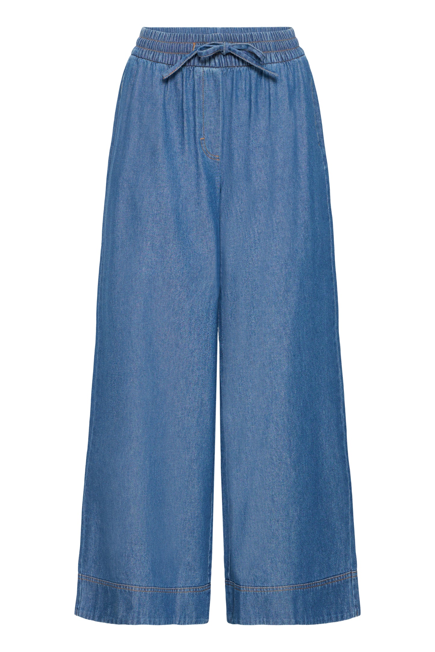 Iharcher Pants - Denim Wide Leg Trouser