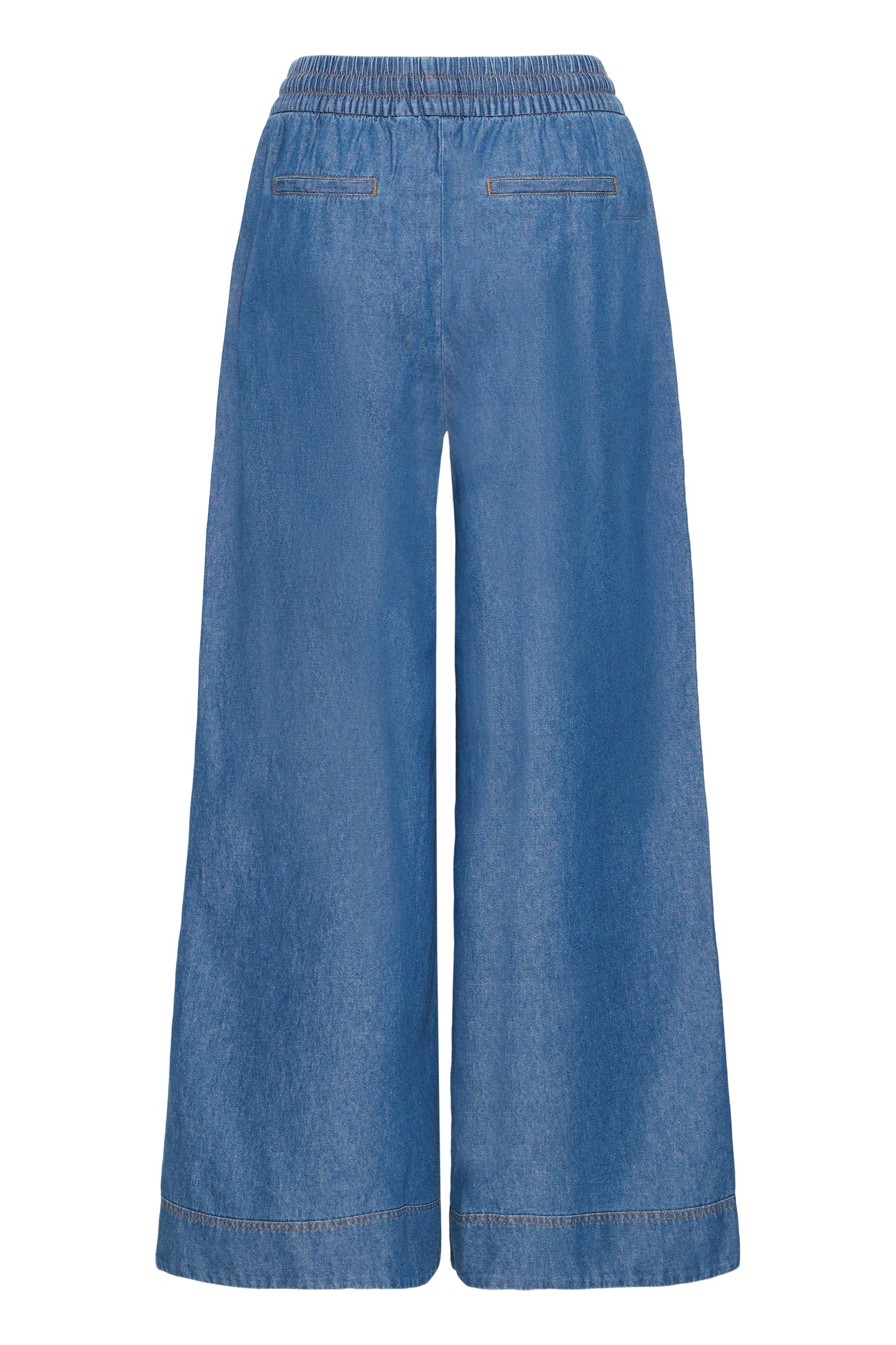 Iharcher Pants - Denim Wide Leg Trouser