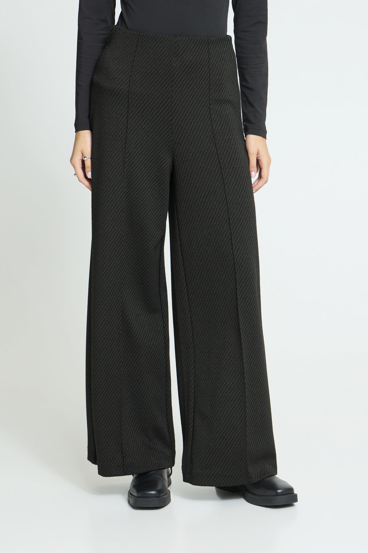 Ihkate Twillsh Wide Trousers - Rosin Black