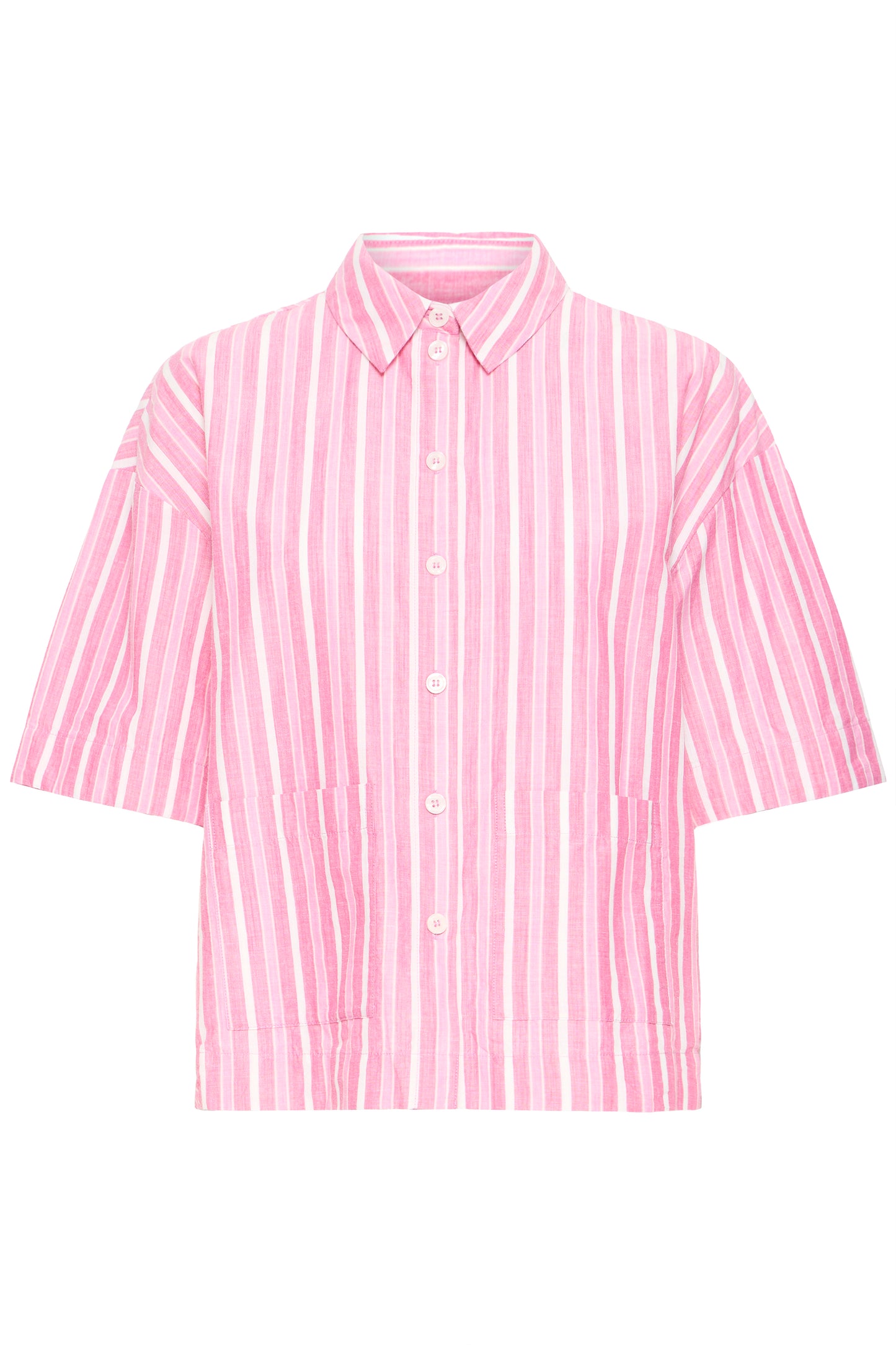 Ihindra Shirt - Wild Orchid Pink Stripe