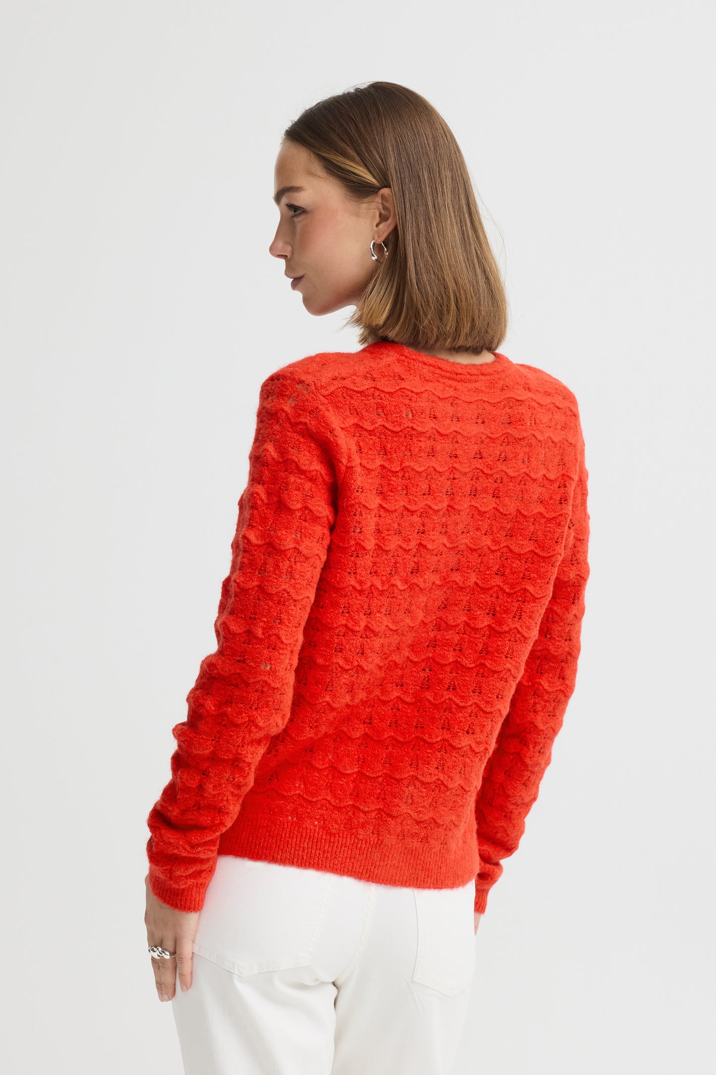 Ihbaila Cardigan - Fiery Red