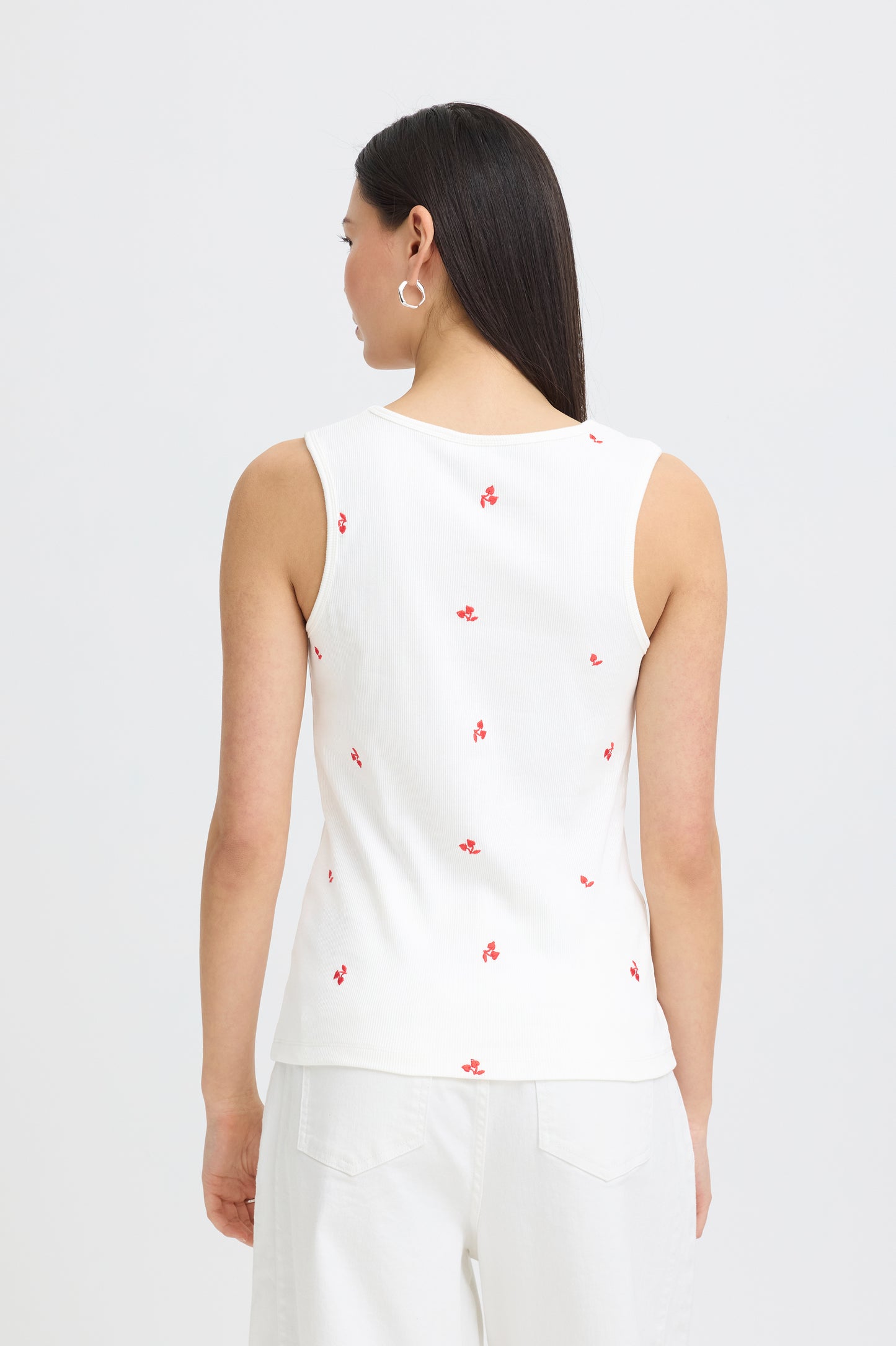 Ihpalma Vest - Embroidered Red Cherry