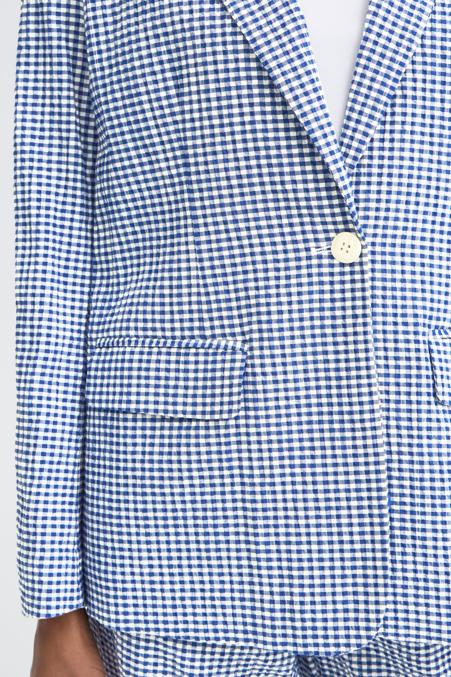 Ihjilma Blazer - Blue Gingham