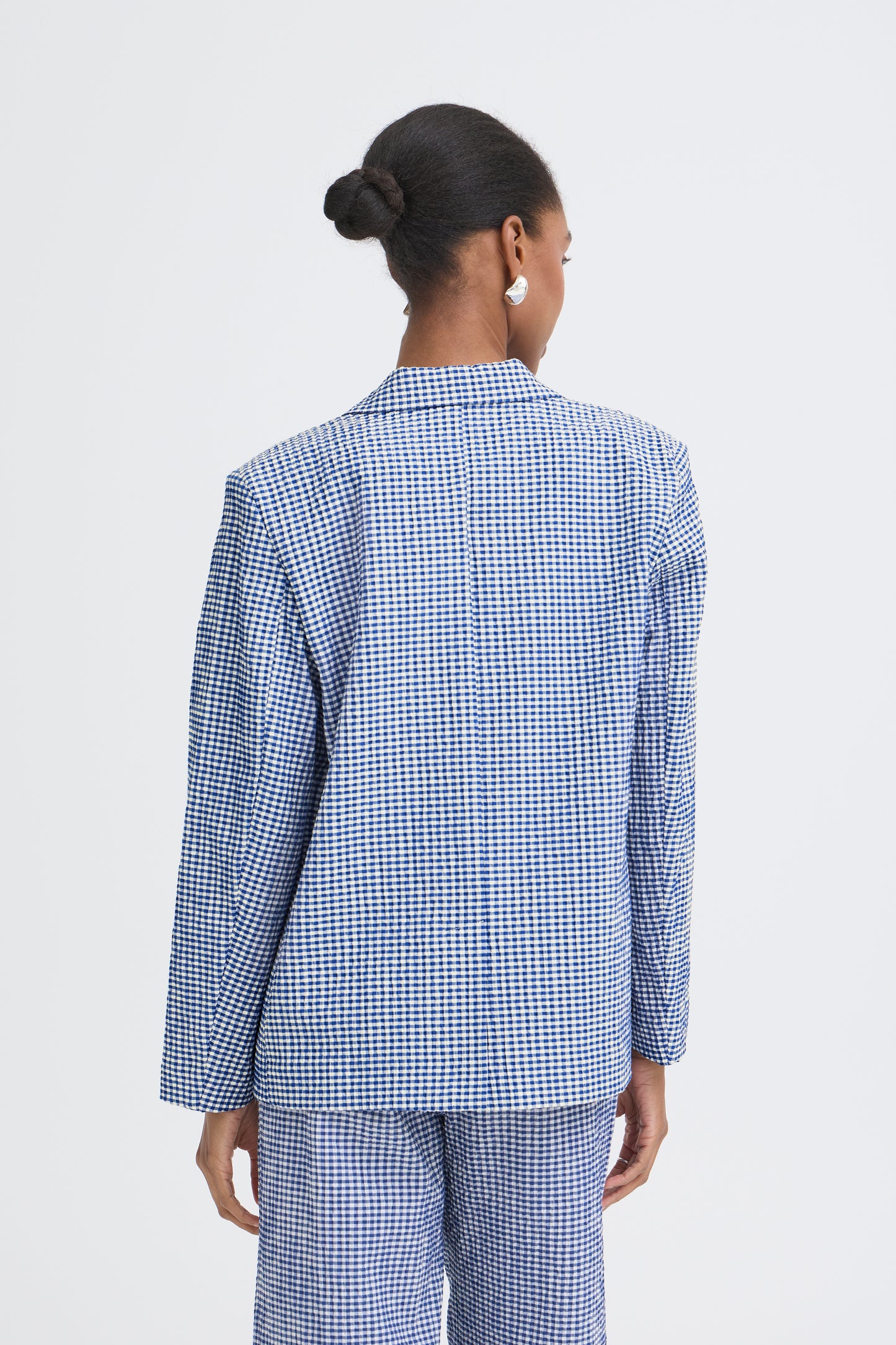 Ihjilma Blazer - Blue Gingham
