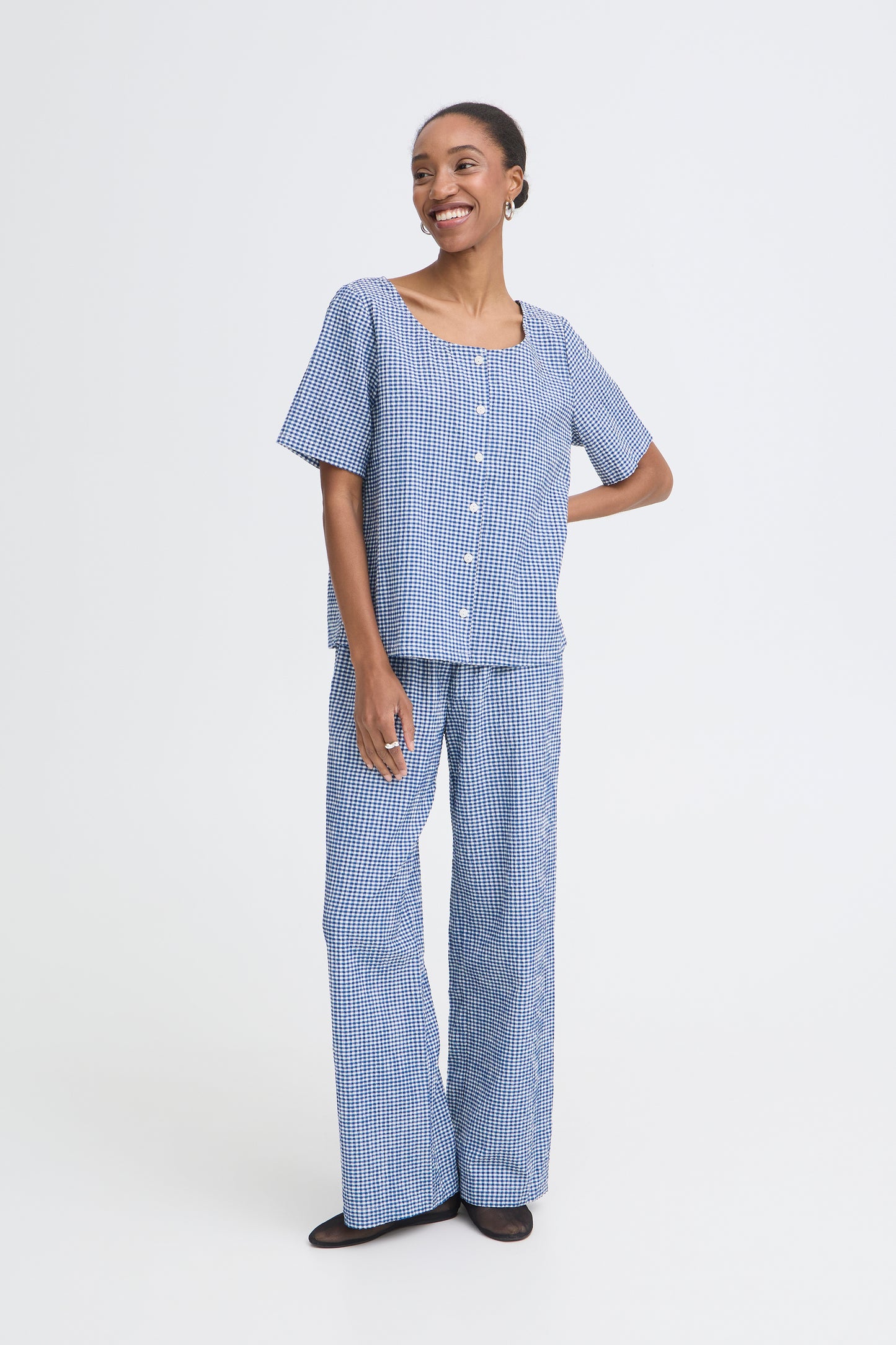Ihjilma Shirt - Blue Gingham
