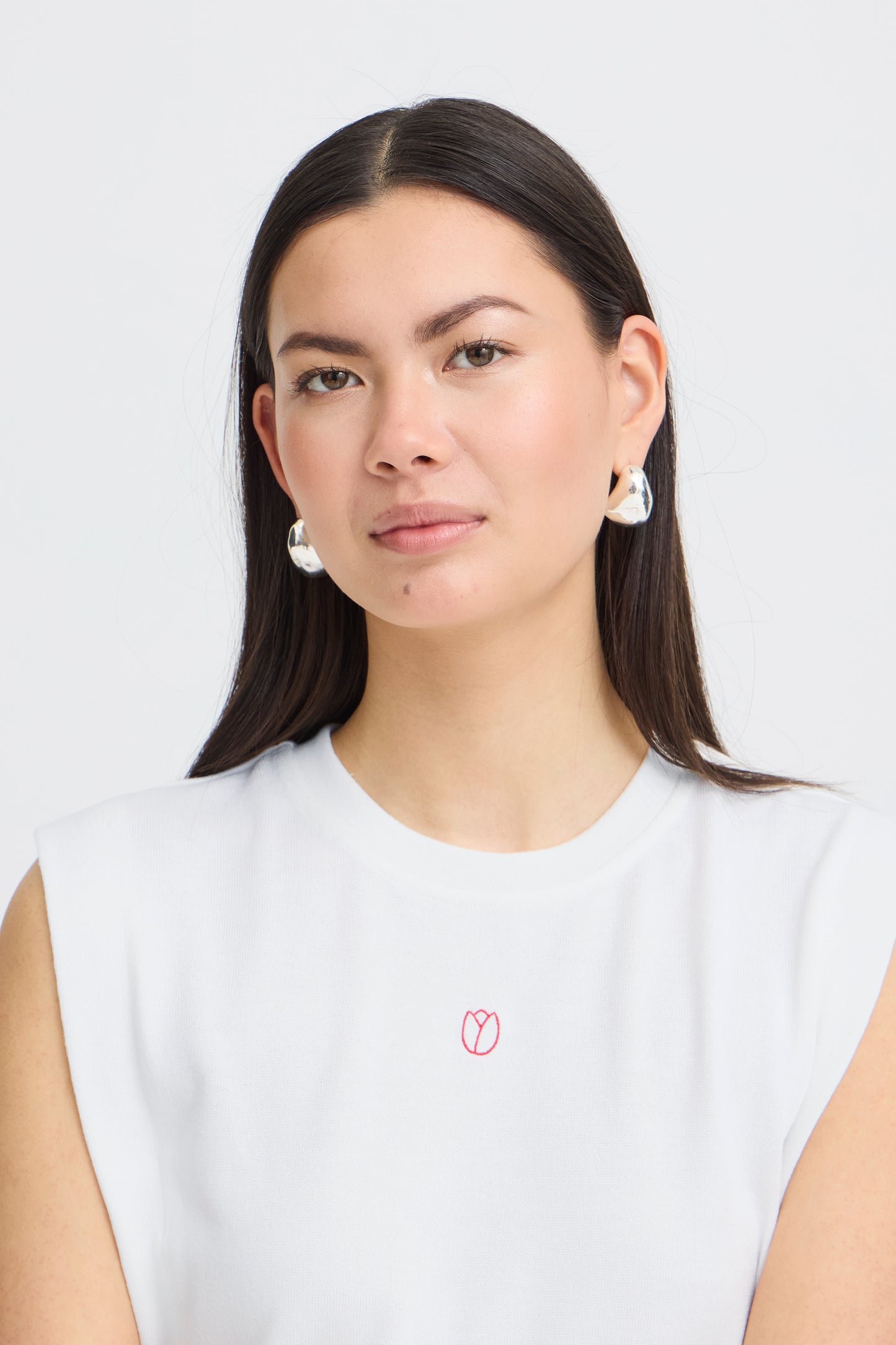 Ihlibella Top - White with Rainbow Sides