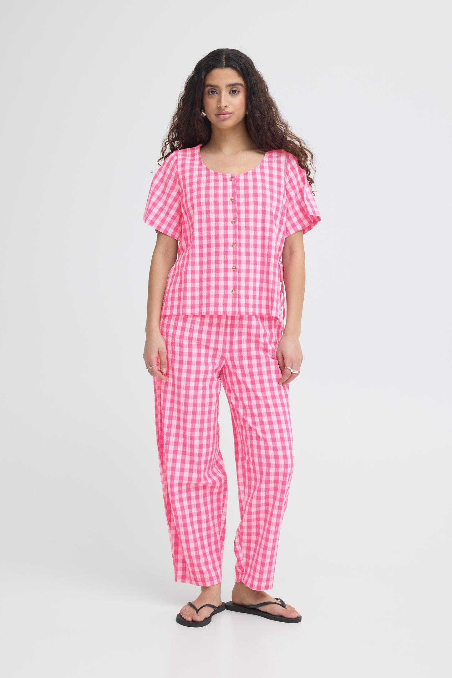 Ihfelicia Top - Very Berry Gingham