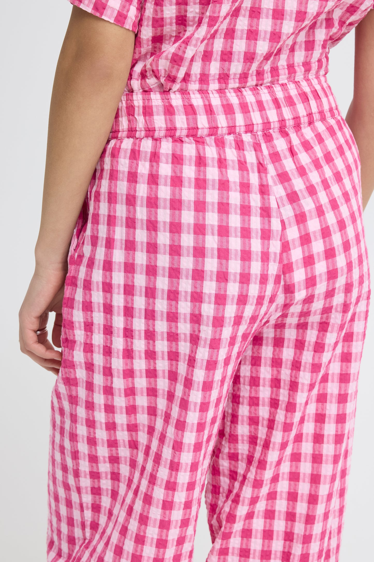 Ihfelicia Trousers - Very Berry Gingham