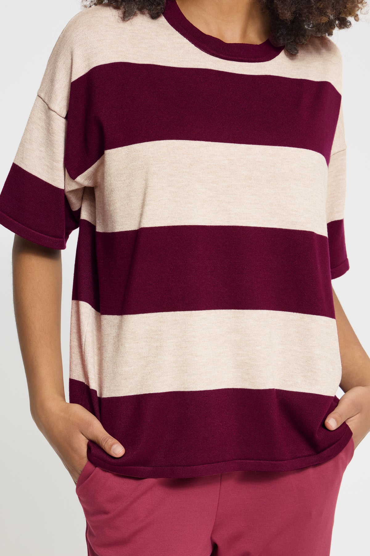 Ihluls Loose Short Sleeve - Wide Stripe