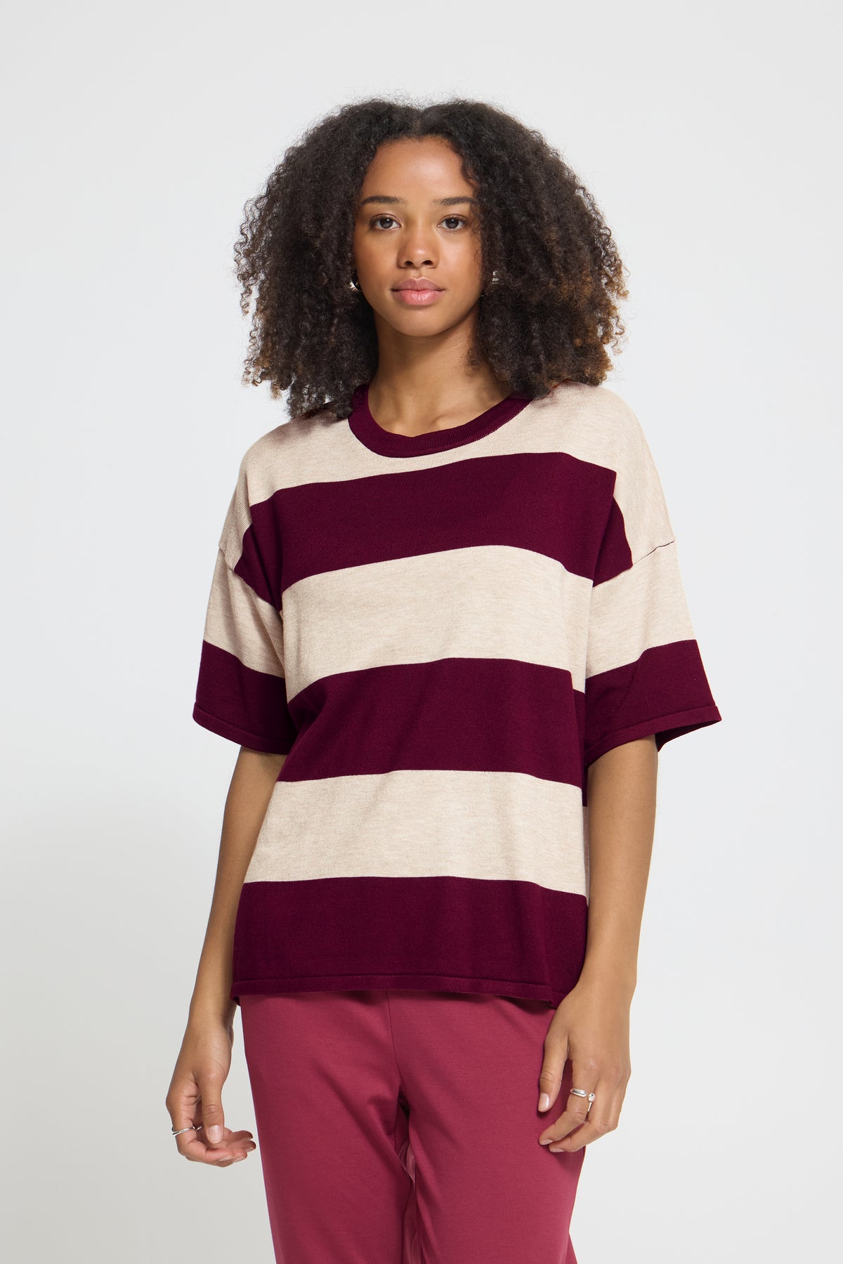 Ihluls Loose Short Sleeve - Wide Stripe