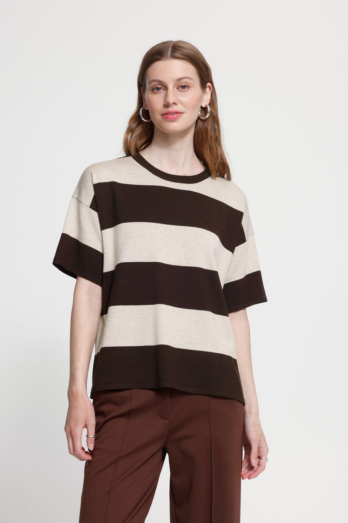 Ihluls Loose Short Sleeve - Wide Stripe