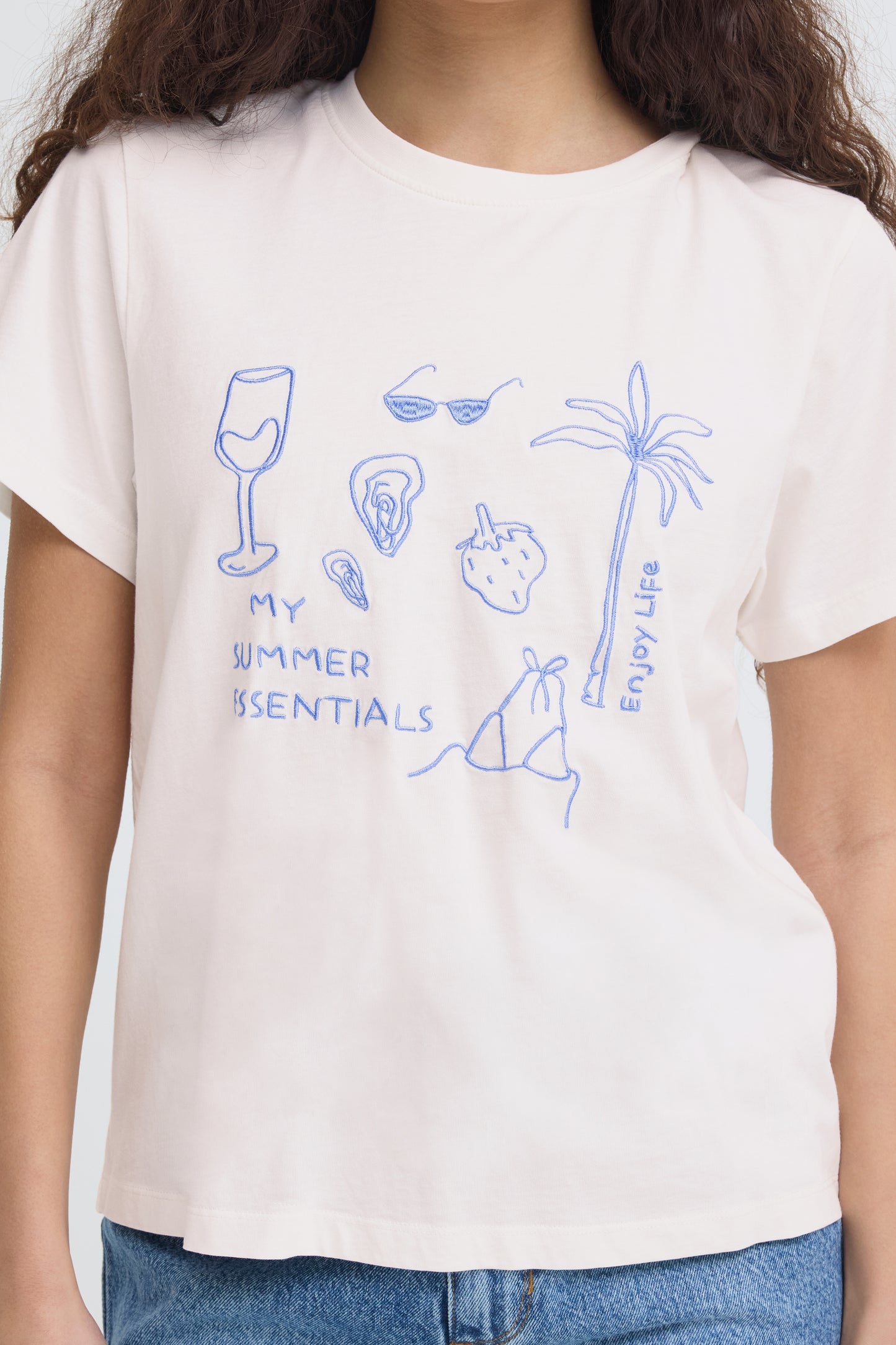 Ihnovola Short Sleeve Tee - Blue Holiday