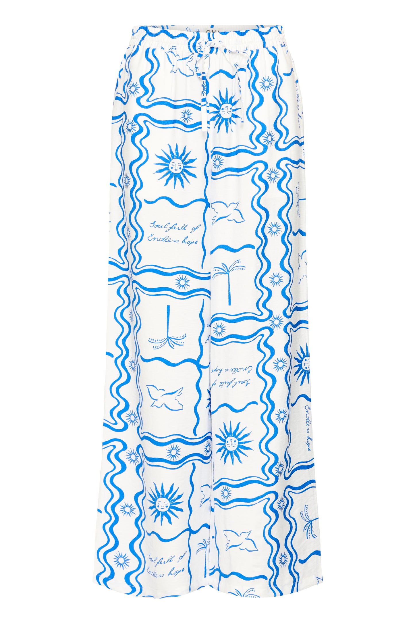 Ihfirisa Trousers - Blue Tile Print