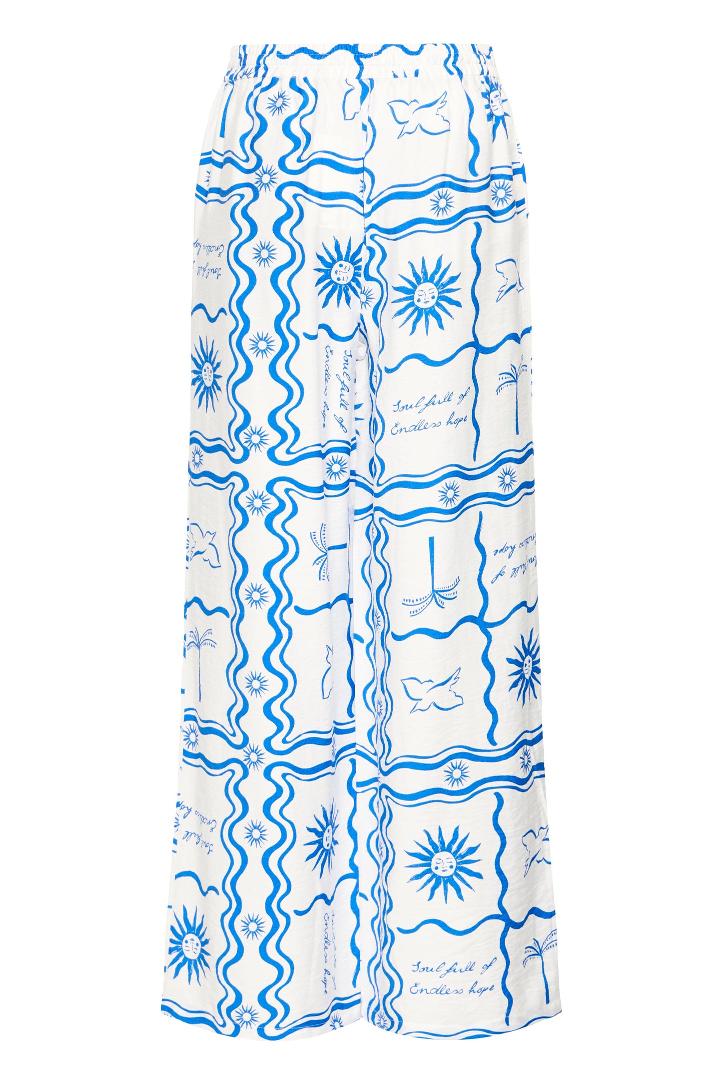 Ihfirisa Trousers - Blue Tile Print