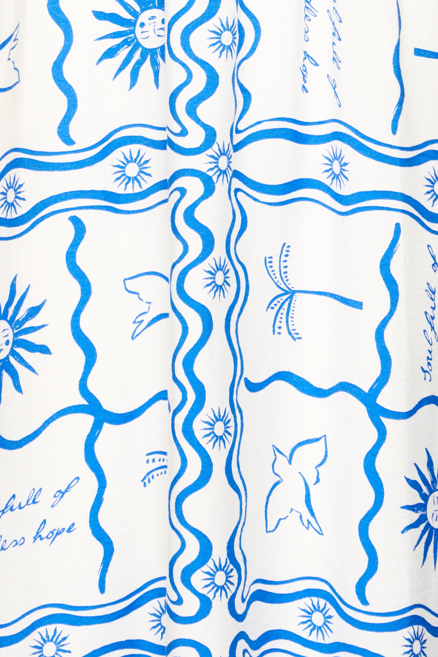 Ihfirisa Dress - Blue Tile Print